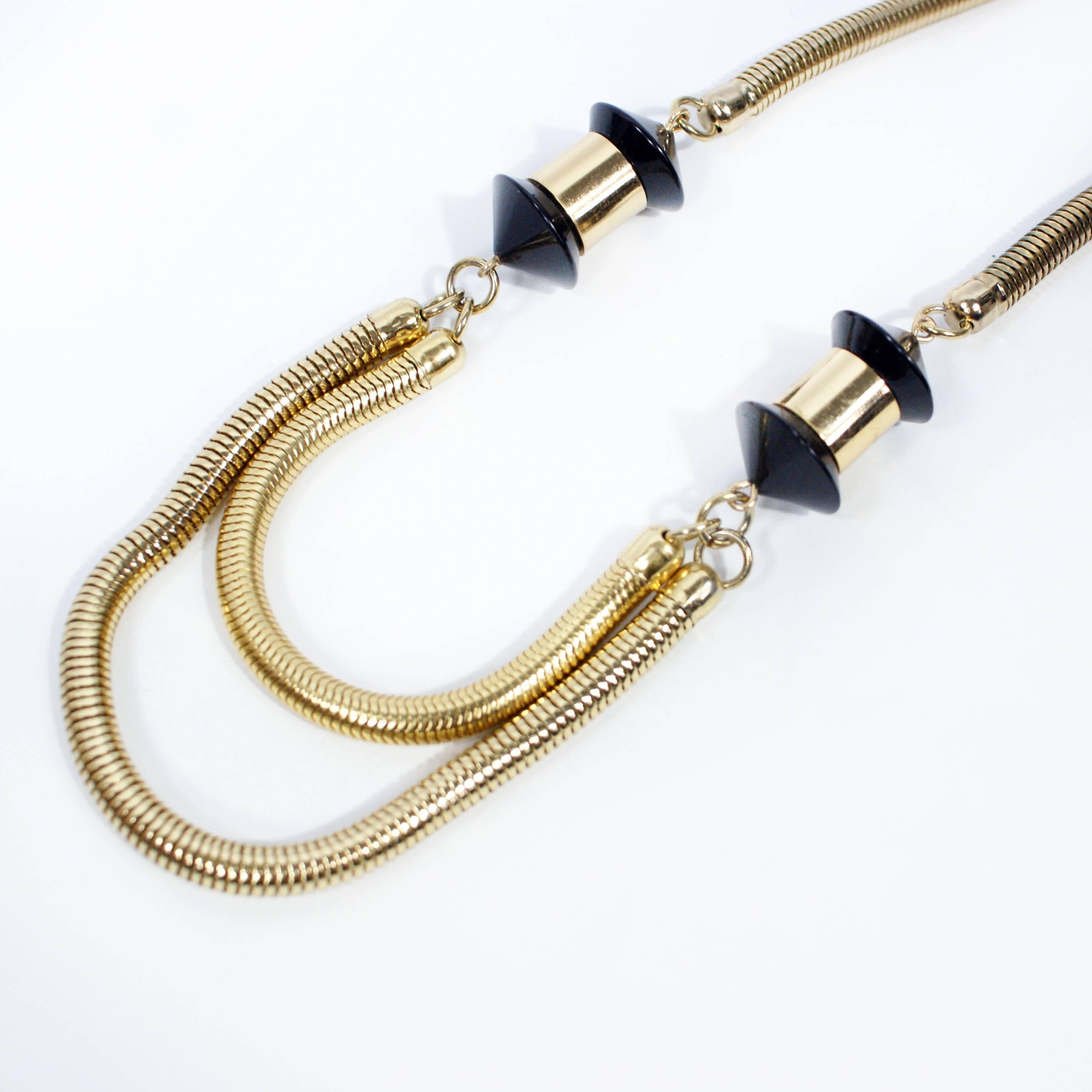 Lanvin Snake Chain Necklace In New Condition In Narberth, PA