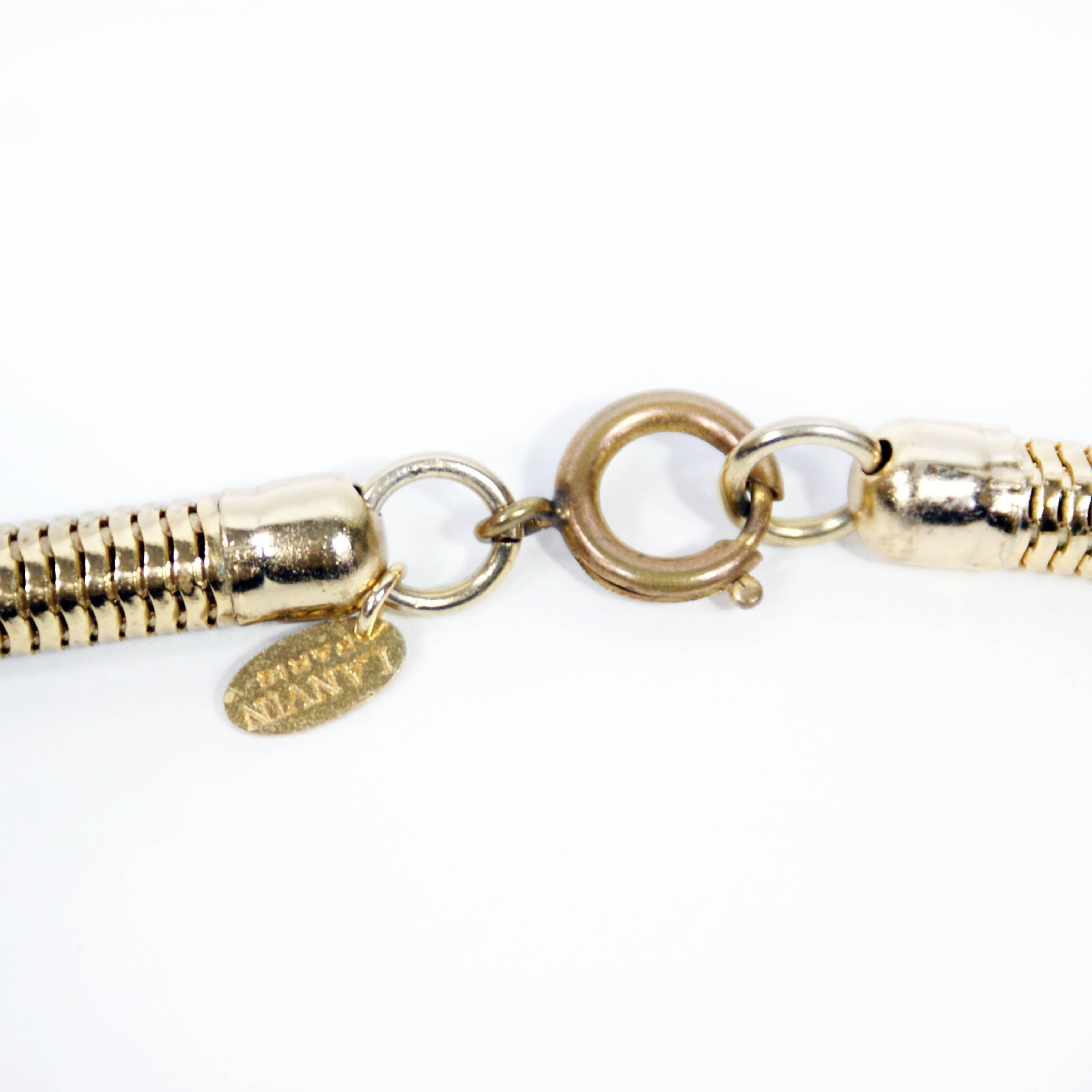 Women's Lanvin Snake Chain Necklace 