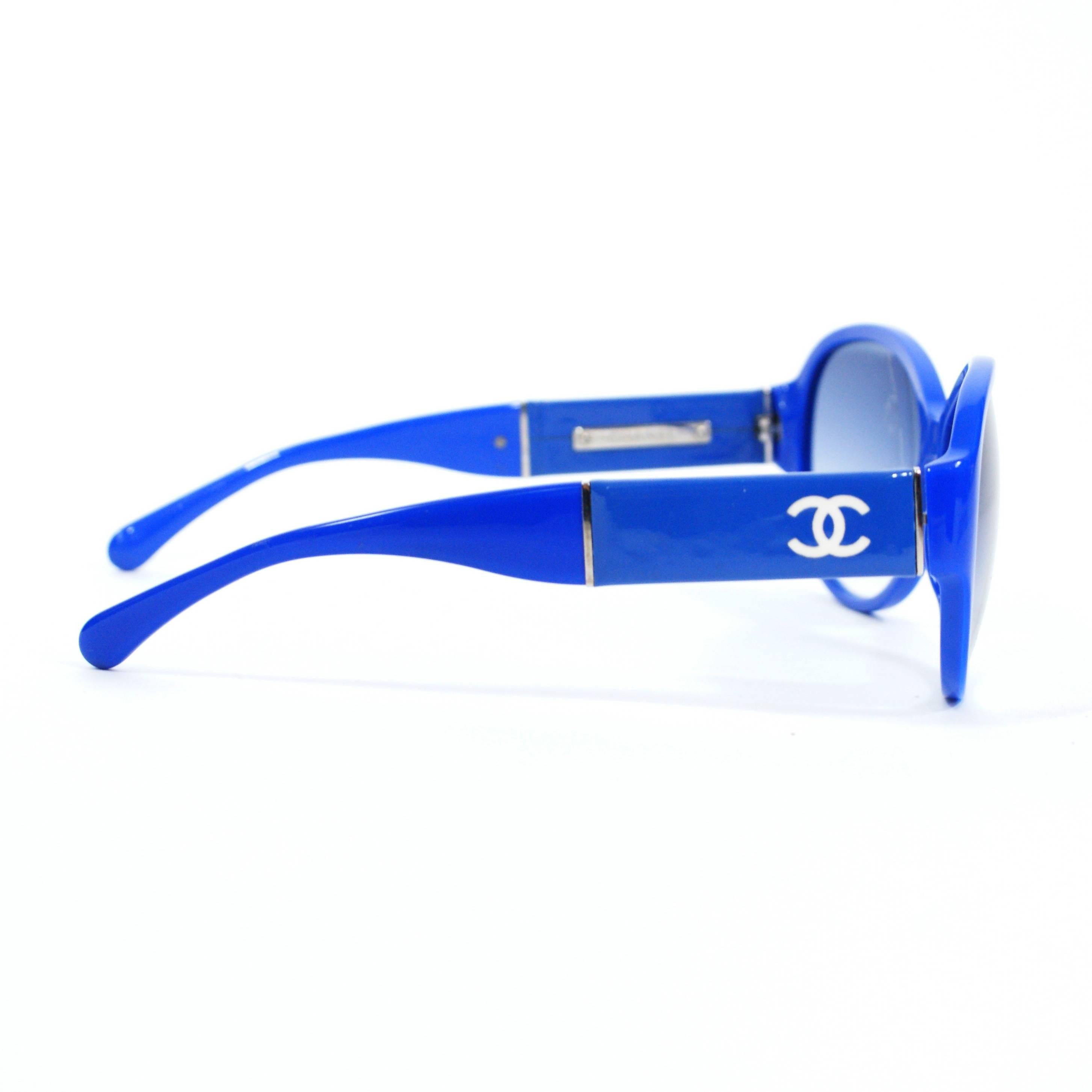 chanel blue sunglasses