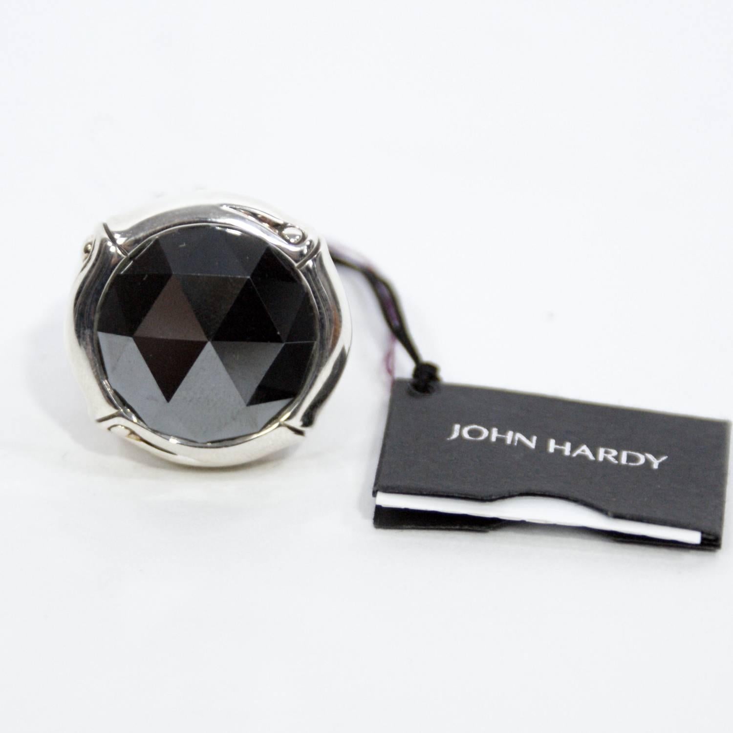 Women's John Hardy Sterling Hematite Ring  For Sale