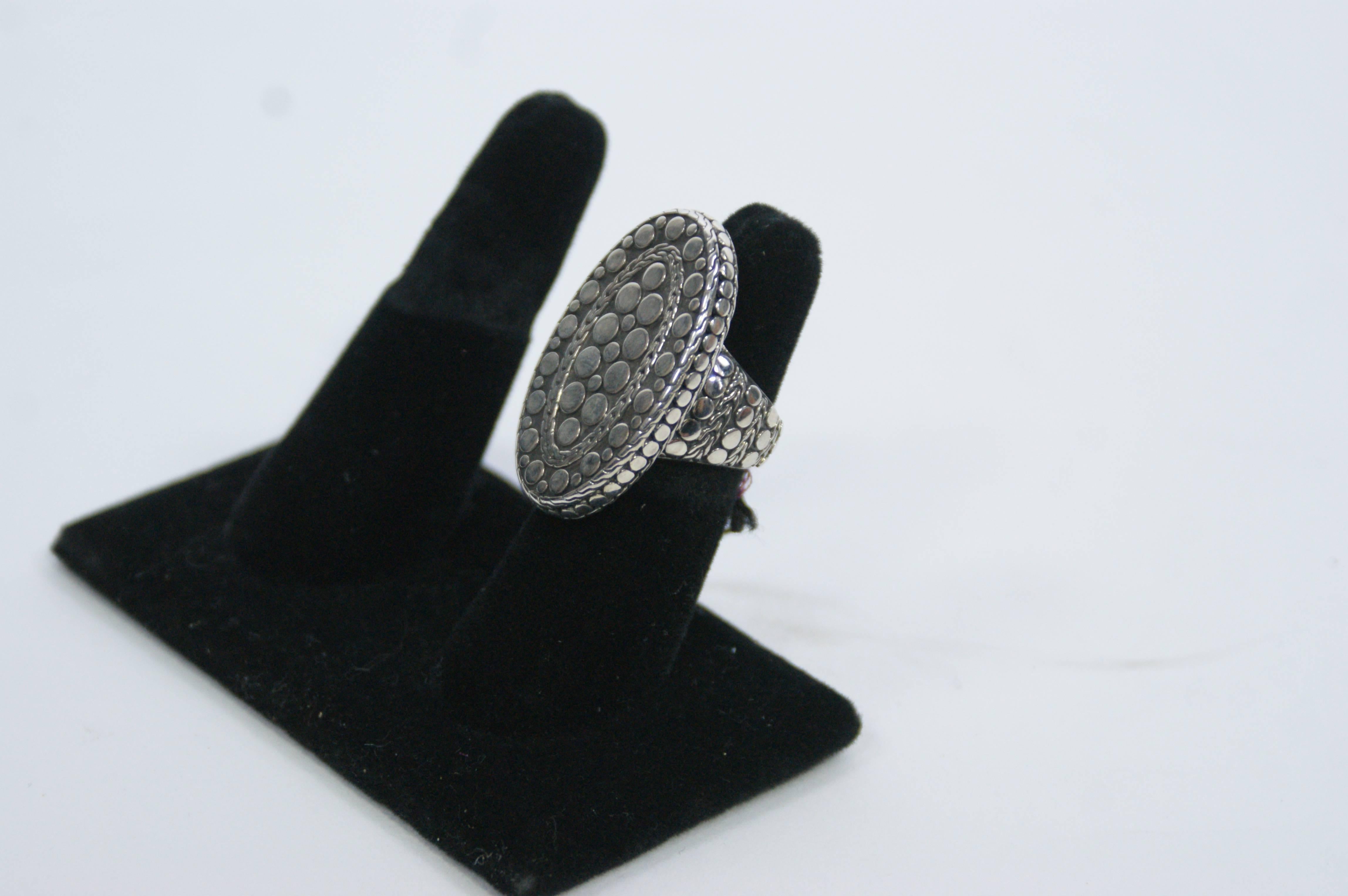 John Hardy Sterling Silver Ring  For Sale 1
