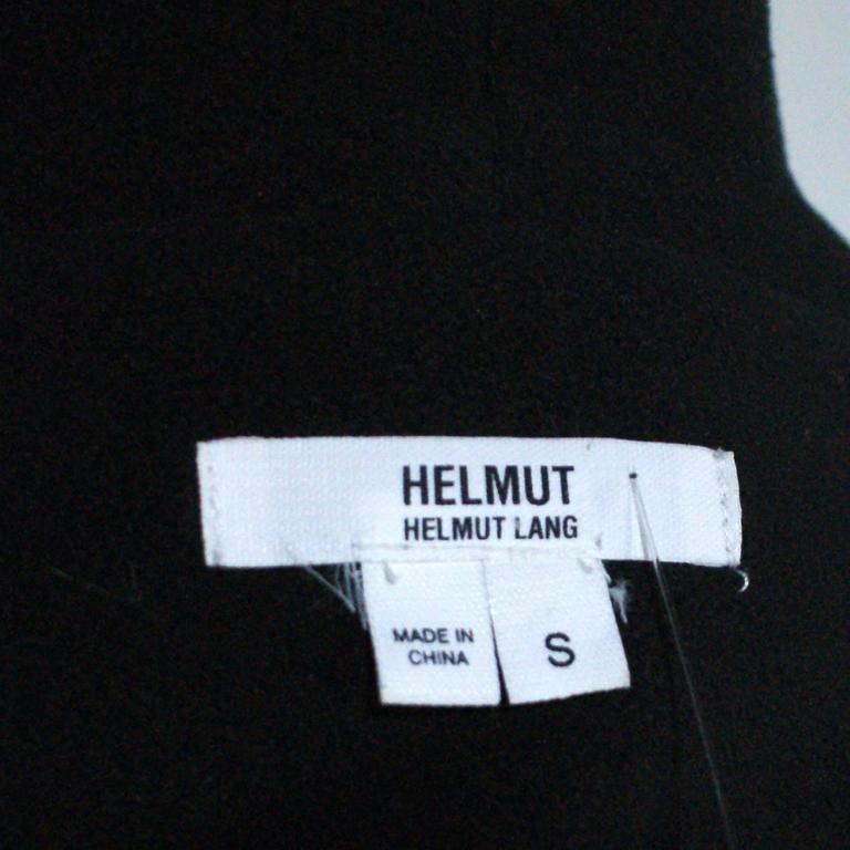 Helmut Lang Black Leather Hooded Jacket at 1stDibs