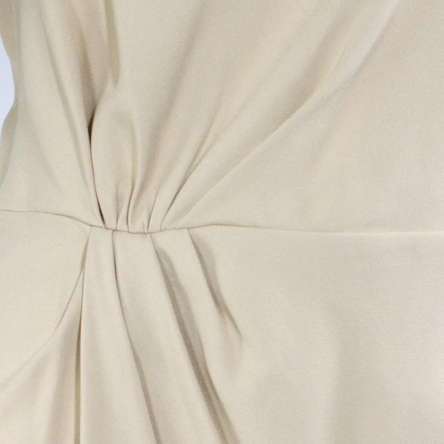 Valentino Nude Tan Sleeveless Dress New In New Condition For Sale In Narberth, PA