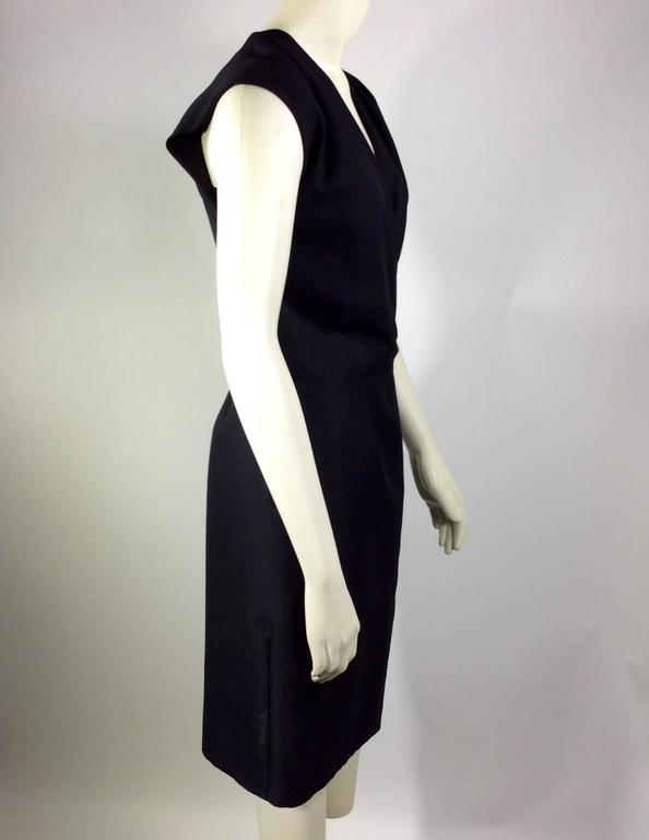 Balenciaga (Black Dress Label) Mohair Cross Front A-Line Dress at ...