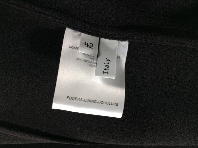 Balenciaga Black Ruched Sleeve Button Up For Sale at 1stDibs