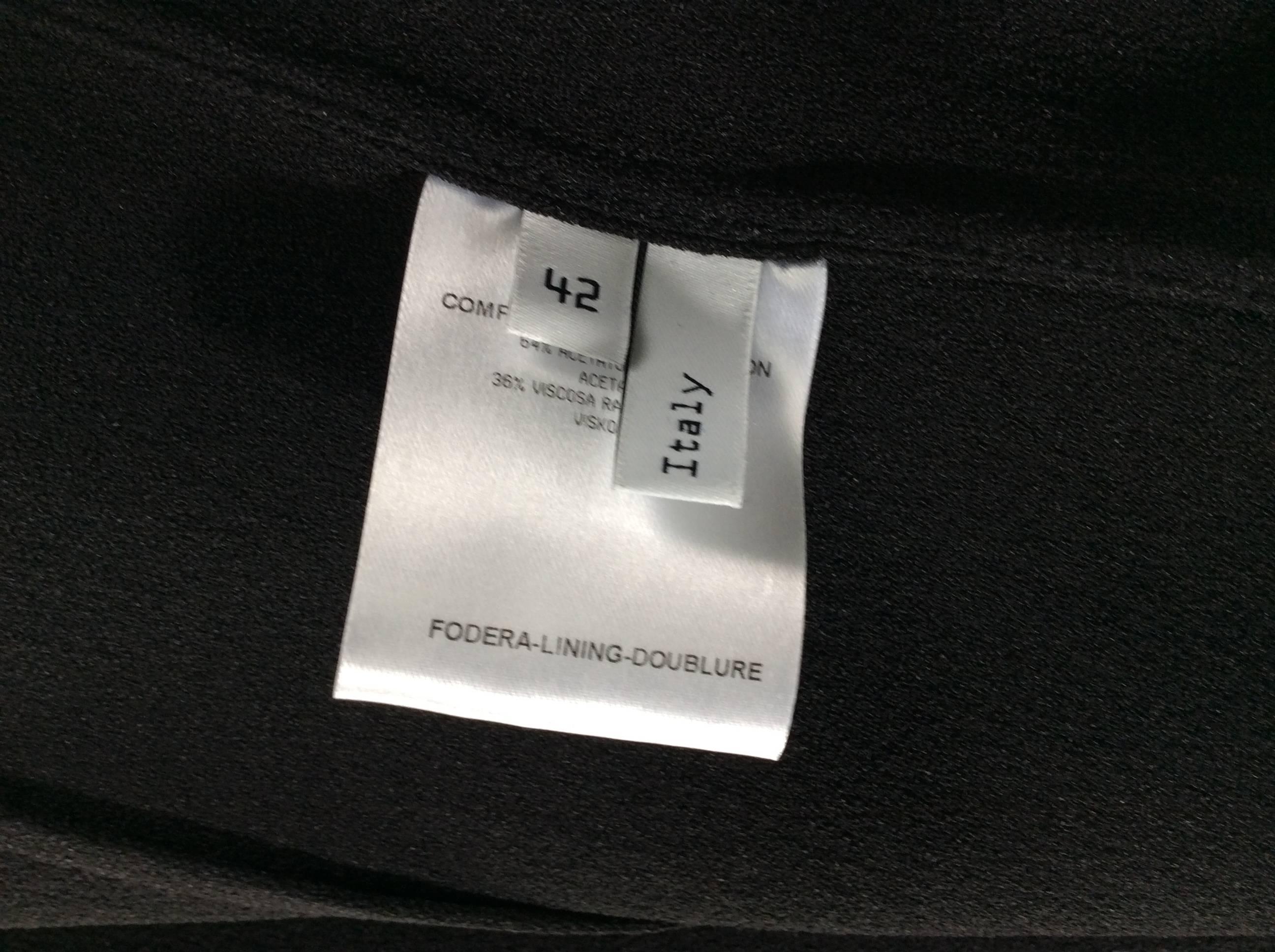 Balenciaga Black Ruched Sleeve Button Up For Sale 2
