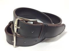 Hermes Double Buckle Belt with Silver Hardware