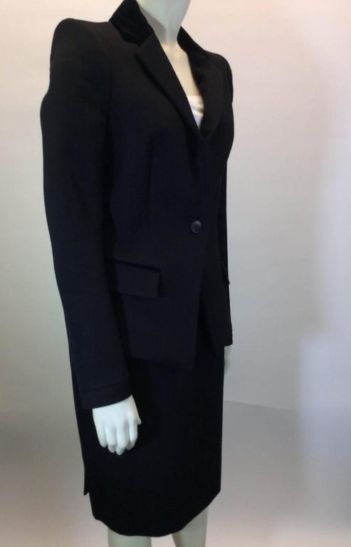 Balenciaga Black Two-Piece Skirt/Jacket Suit Set For Sale at 1stDibs ...