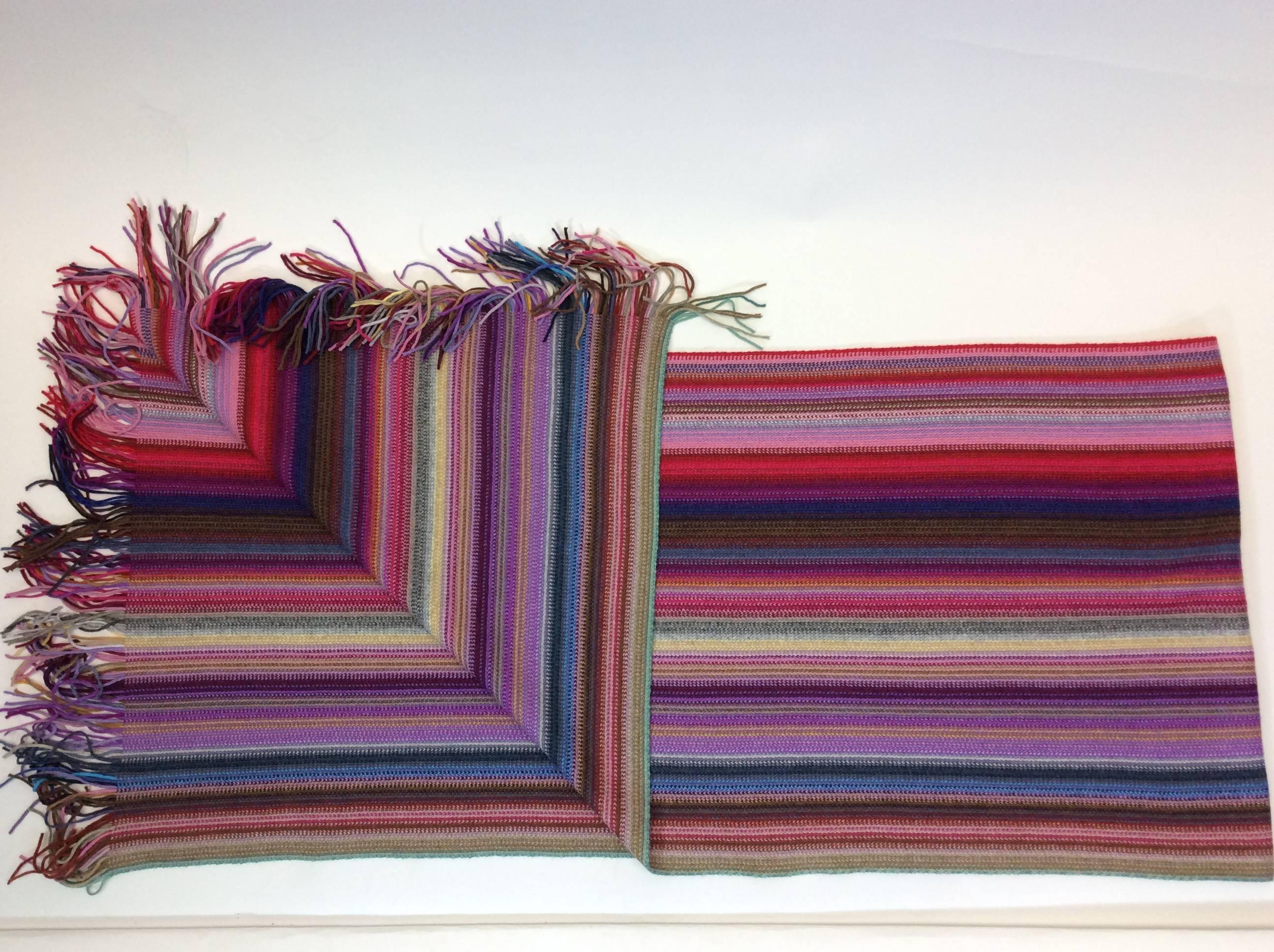 Women's Missoni Multicolor Striped Winter Scarf