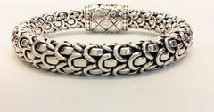 John Hardy Sterling Silver, Amethyst and 18K Gold Bracelet