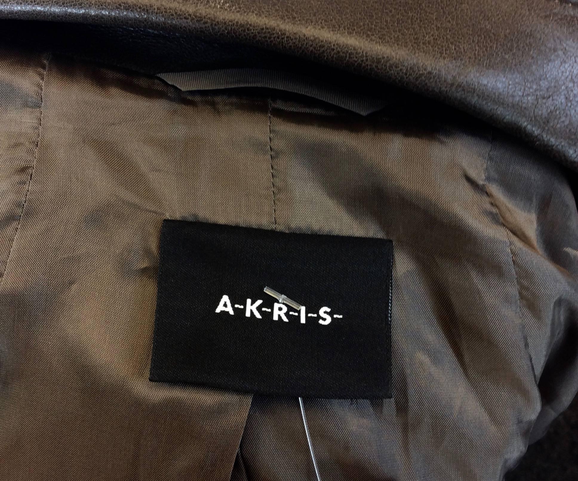 Akris Brown/Grey Wool Plaid Jacket For Sale 4