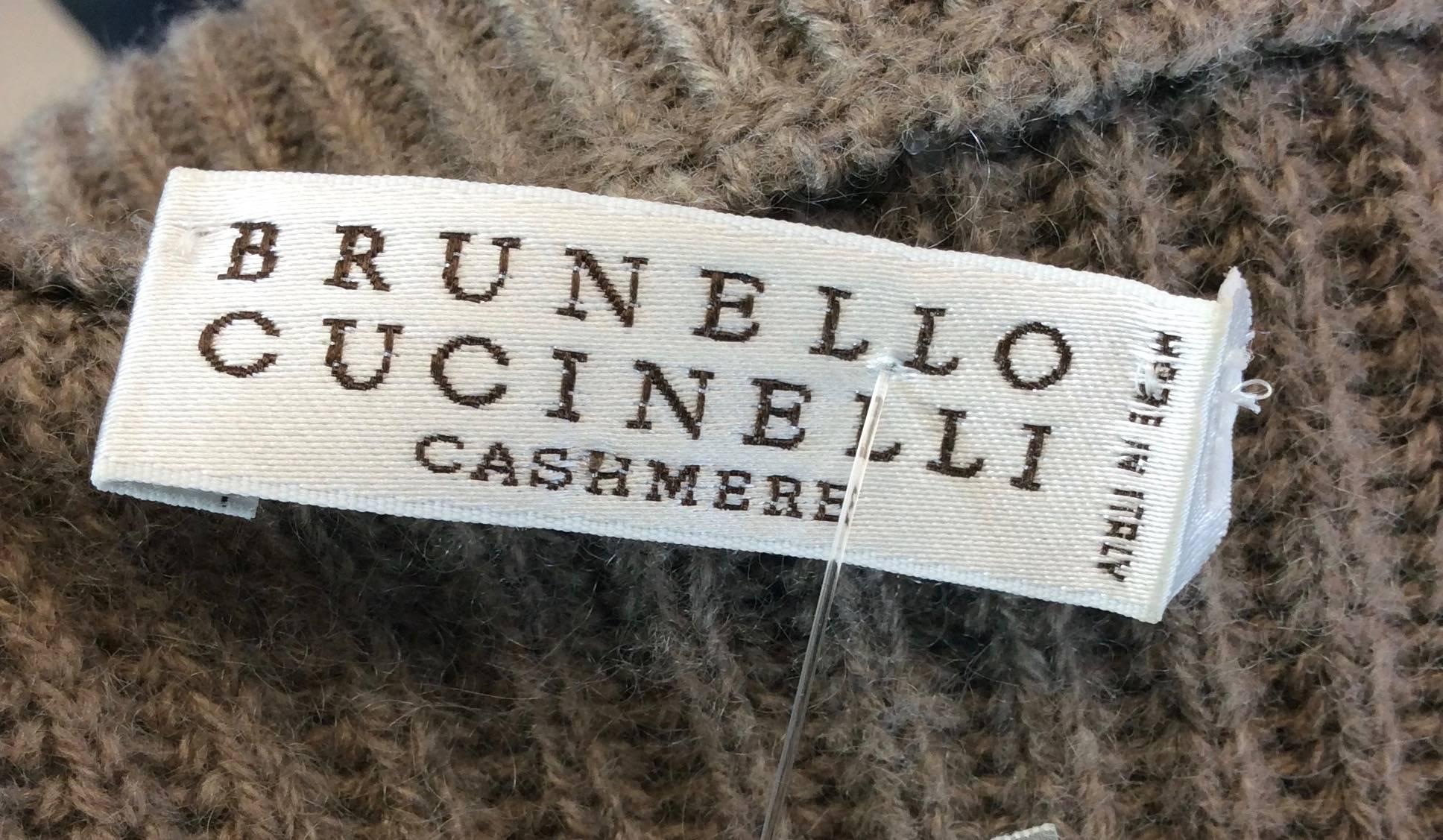 Brunello Cucinelli Light Brown Cashmere Sweater Vest 4