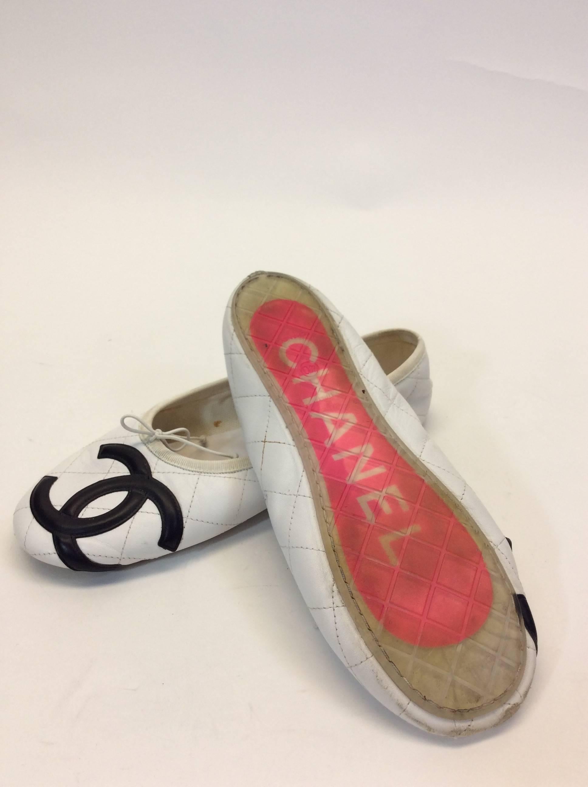 chanel cambon ballerina flats