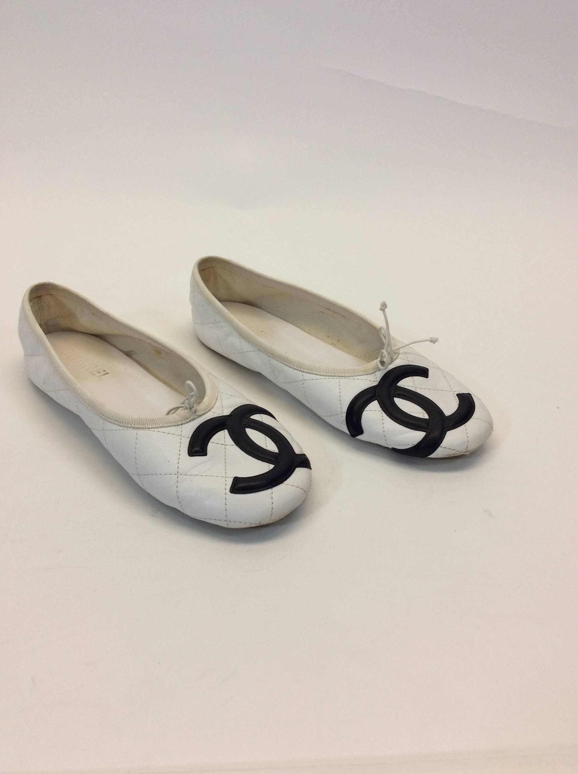 chanel cambon ballet flats