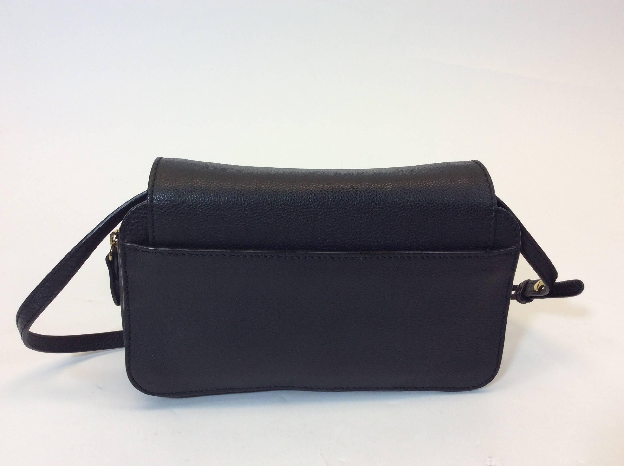 Chloe Black Leather Mini Elsie Crossbody Trousse Bag In Excellent Condition In Narberth, PA