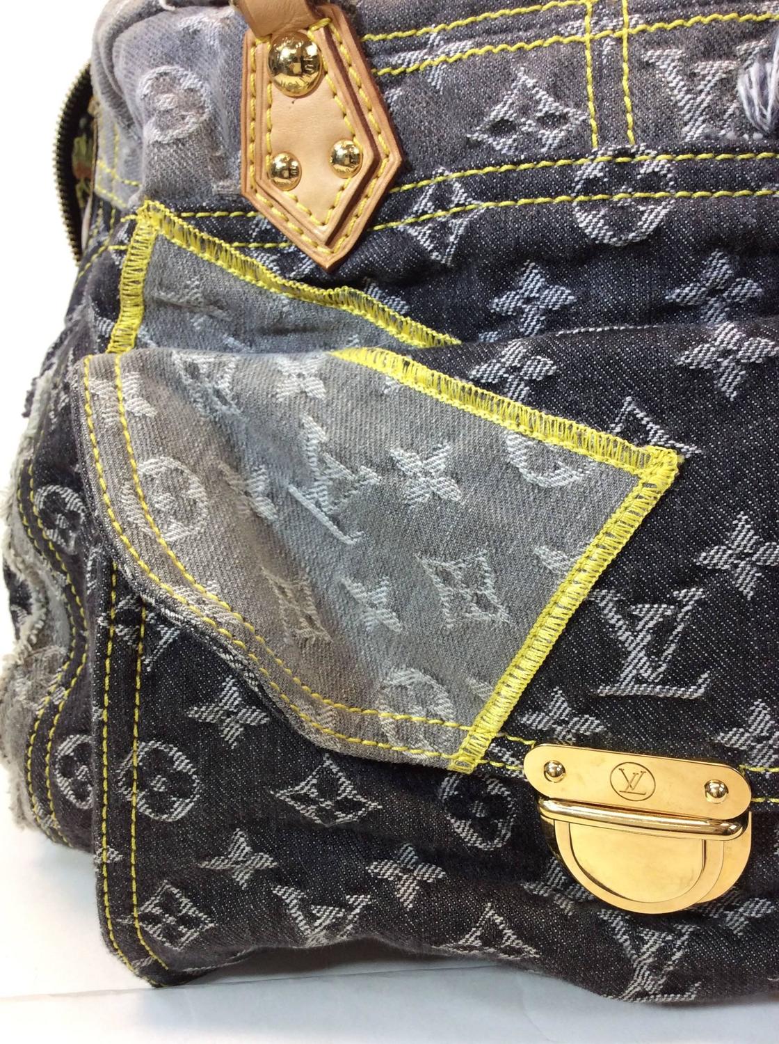 Louis Vuitton Denim Patch Bowly Handbag at 1stdibs