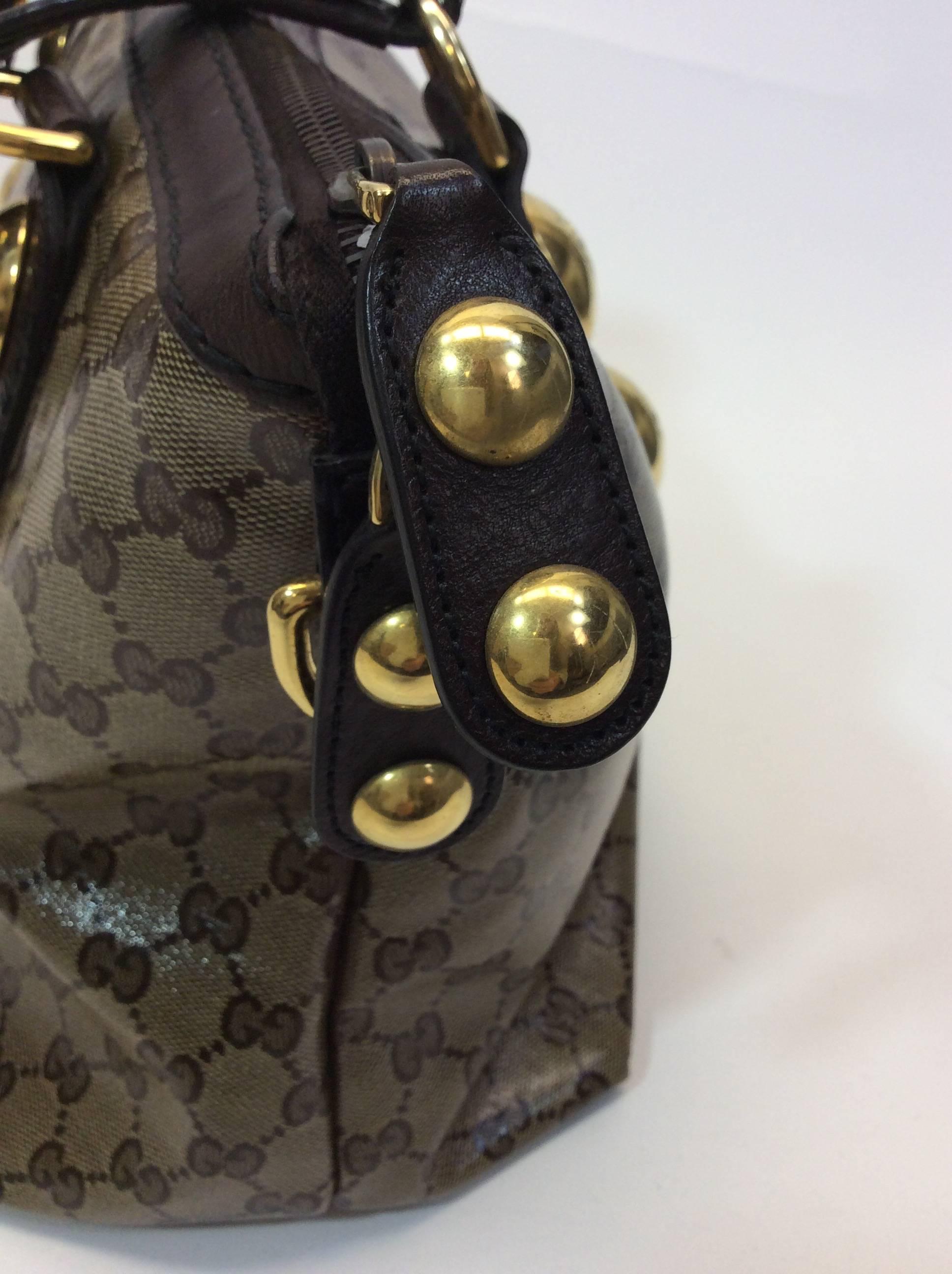 Gucci GG Coated Canvas Tote Handbag 1