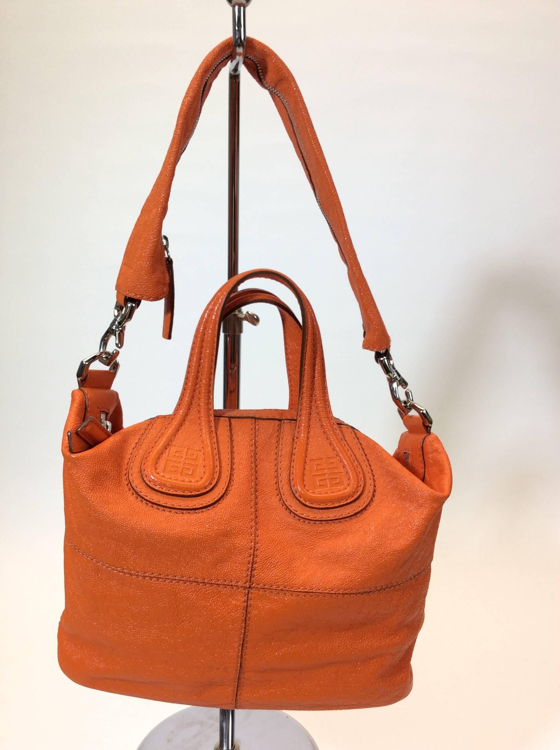 Women's Givenchy Orange Leather Hobo Bag For Sale