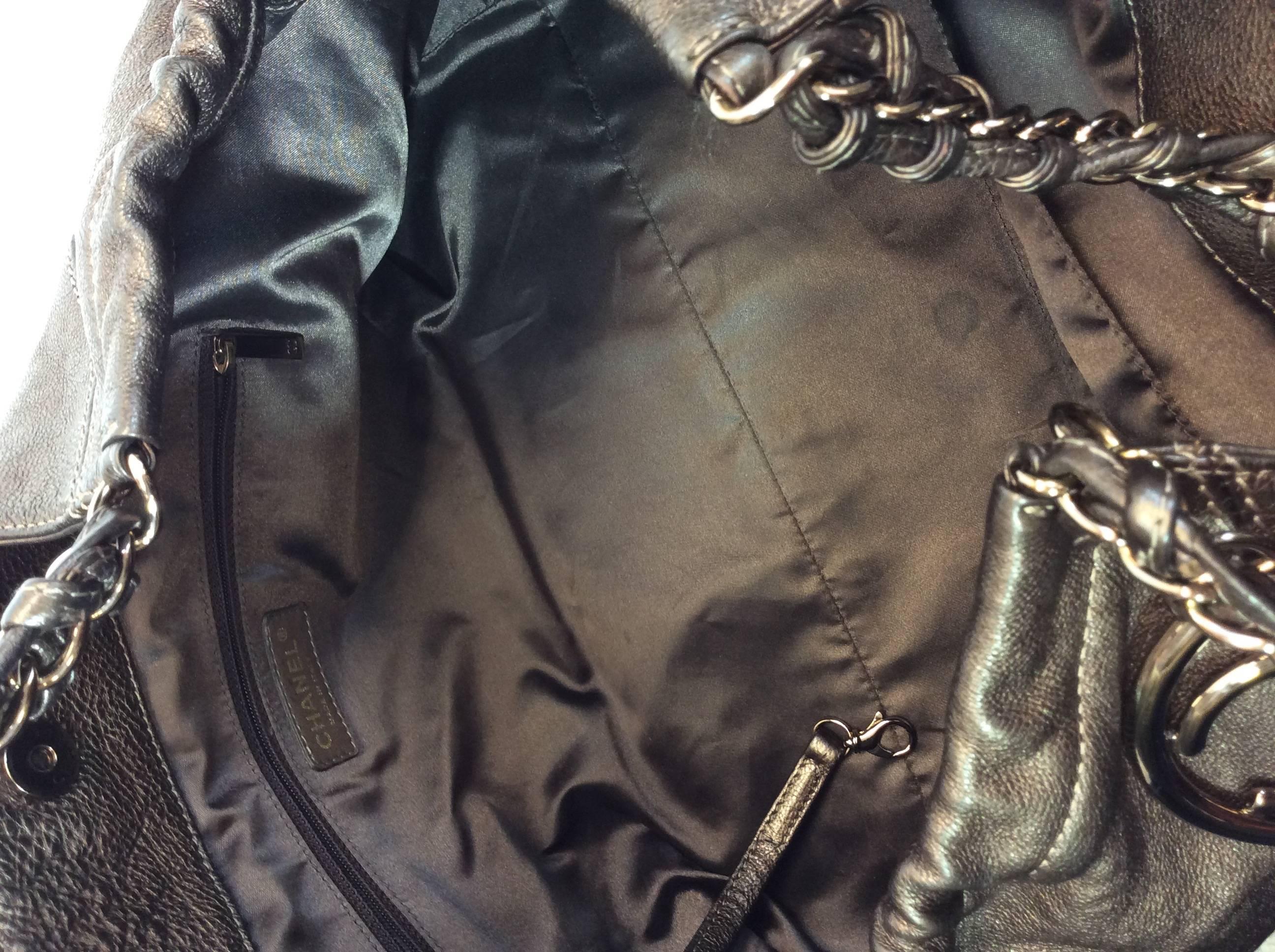Chanel Large Copper Leather Shoulder Bag 3
