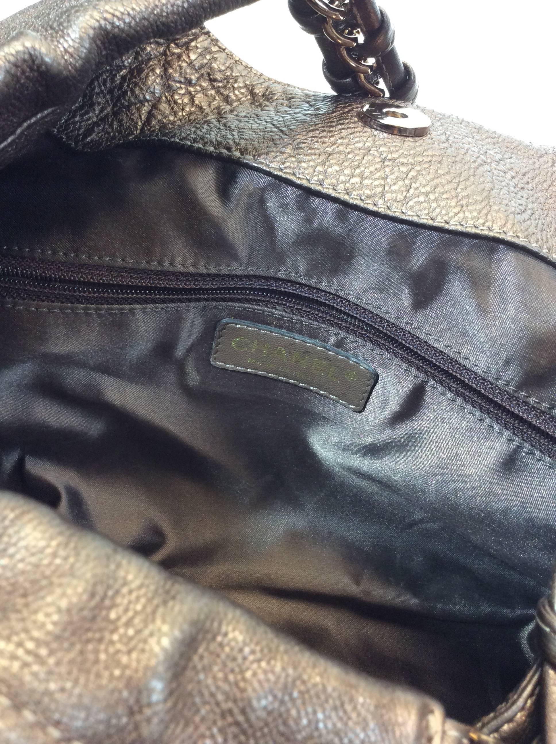 Chanel Large Copper Leather Shoulder Bag 5