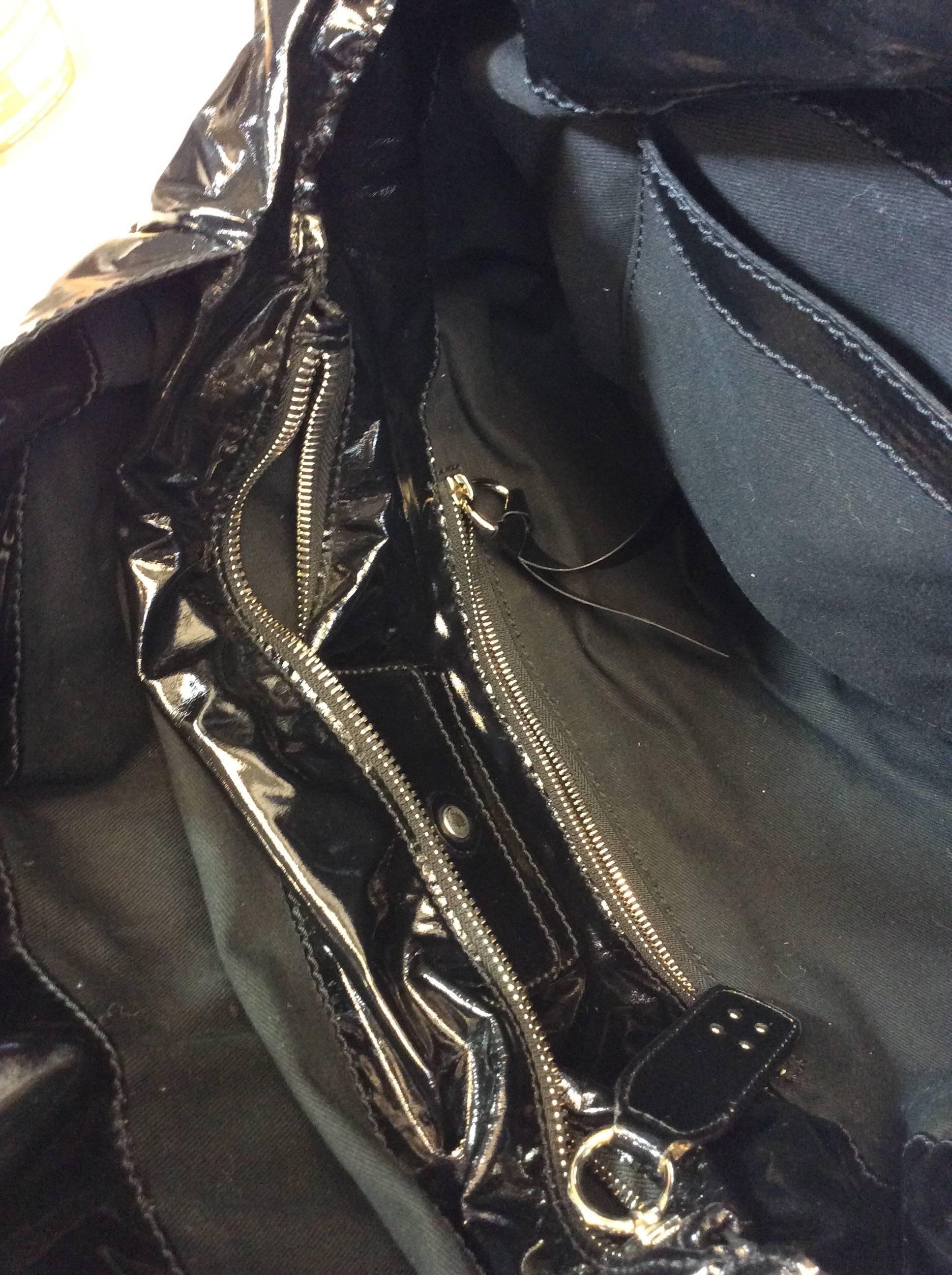 Chloe Black Patent Leather Large Tote Bag For Sale 1