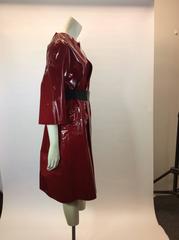 Marni Red Sheepskin Long Coat w/Belt