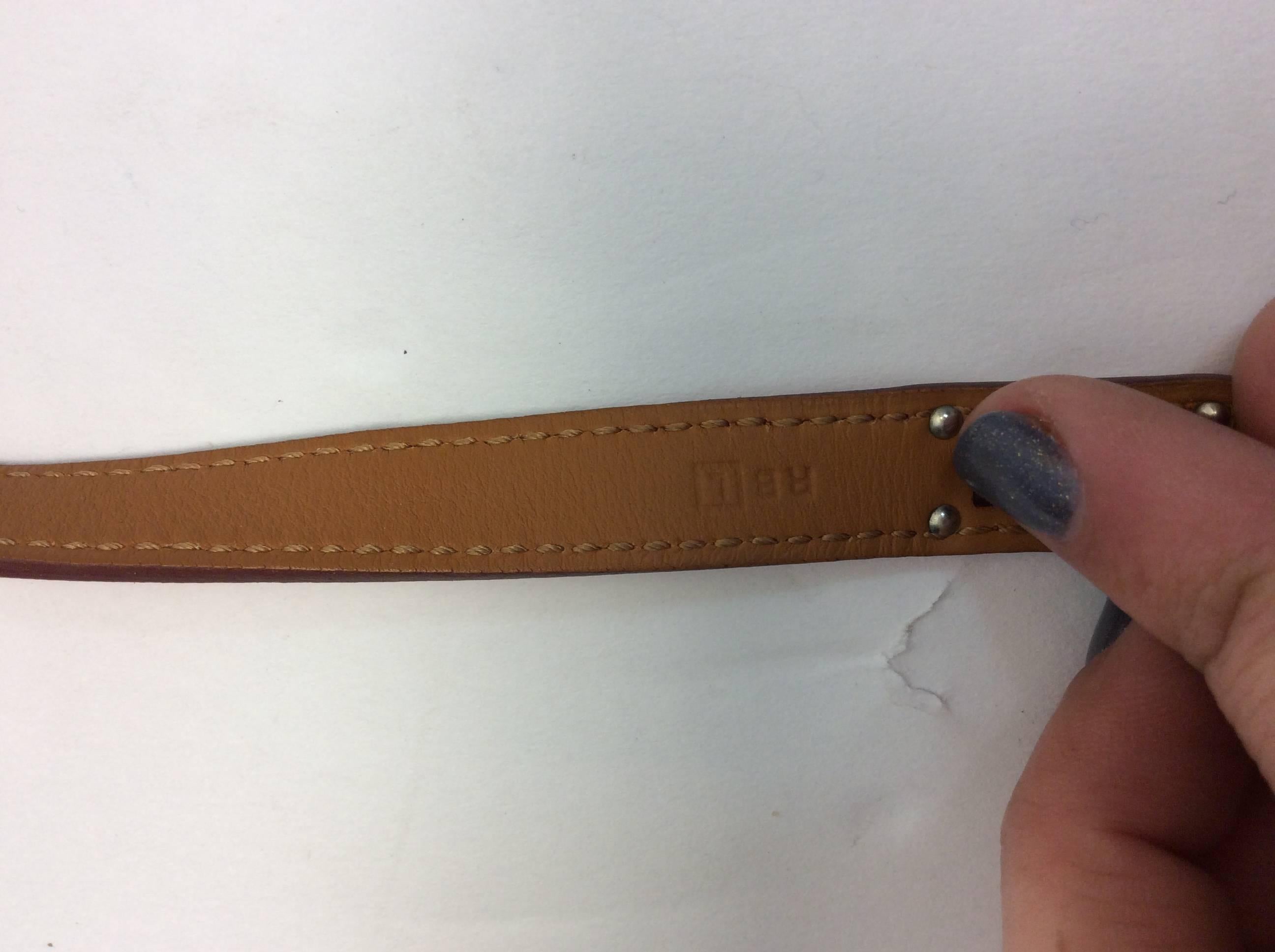 Hermes Brown Leather Wrap Bracelet For Sale 3