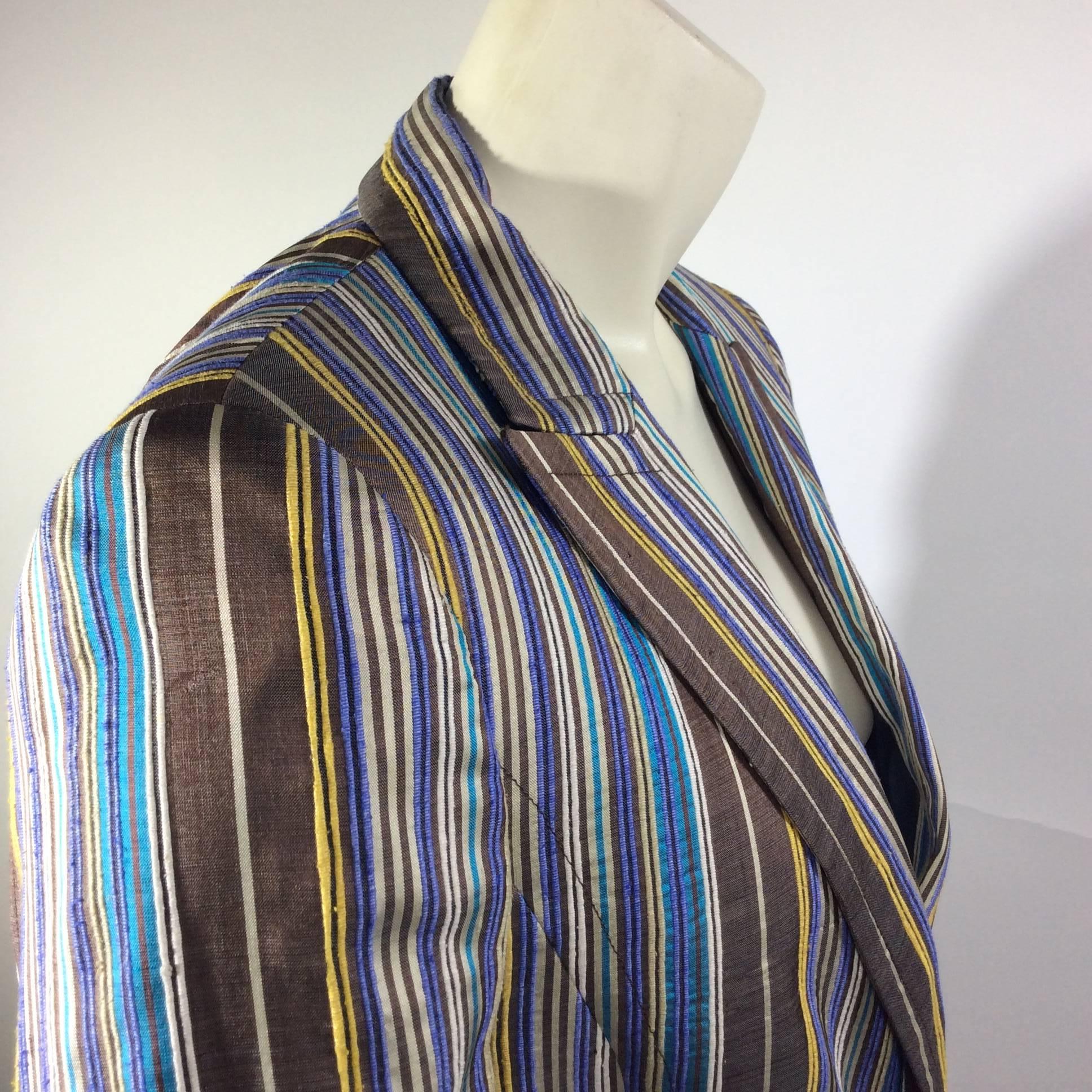 Women's Akris Multicolor Striped Blazer  For Sale