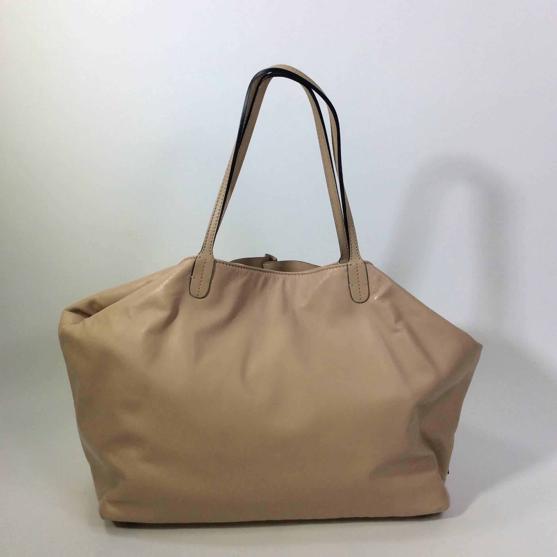 Women's Valentino Beige Petale Dome Tote For Sale