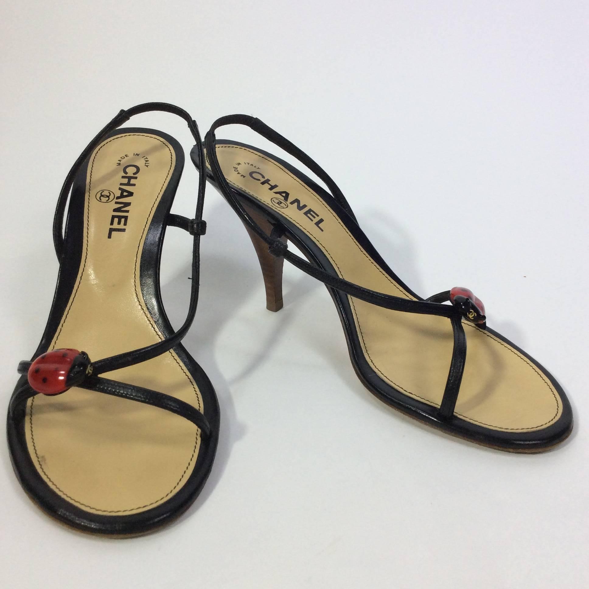 chanel ladybug heels