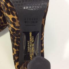 Stuart Weitzman Cheetah Print Calf Fur Pumps