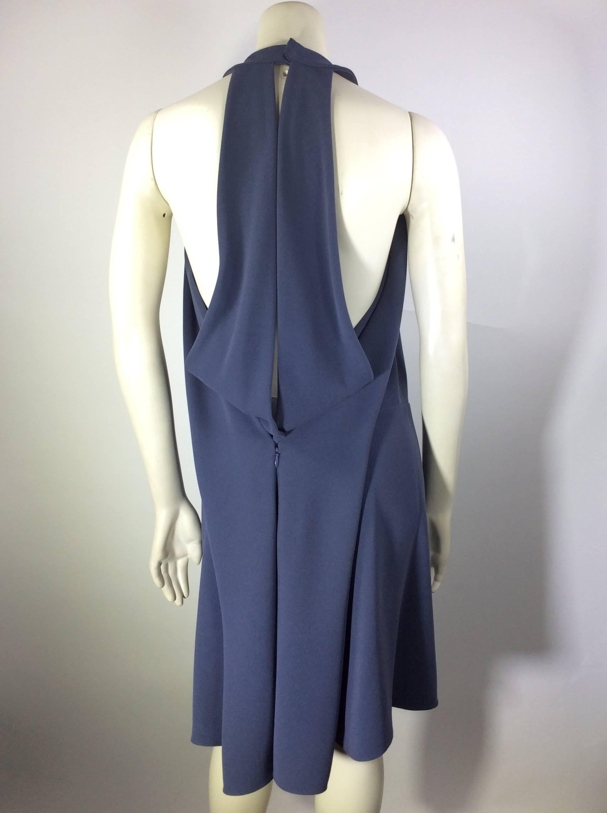 Women's Balenciaga Slate Open Back High Neck Dress