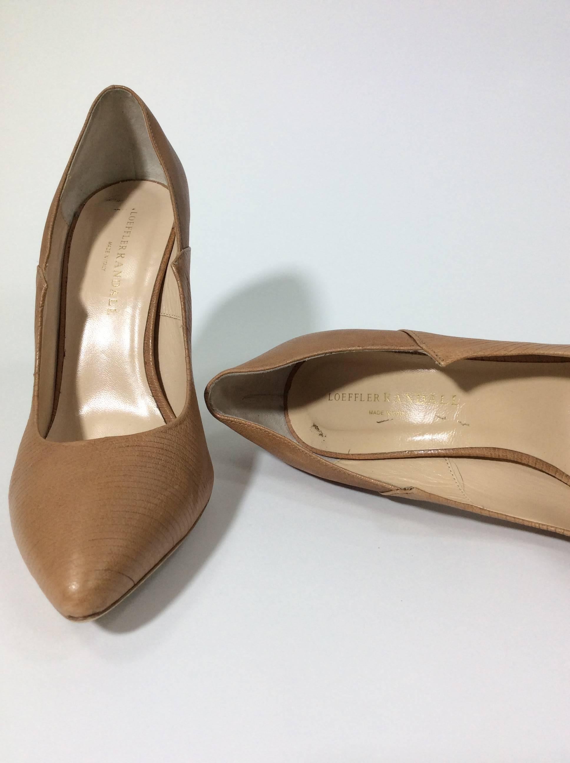 Loeffler Randall Nude Textured Point Detail Pumps 2