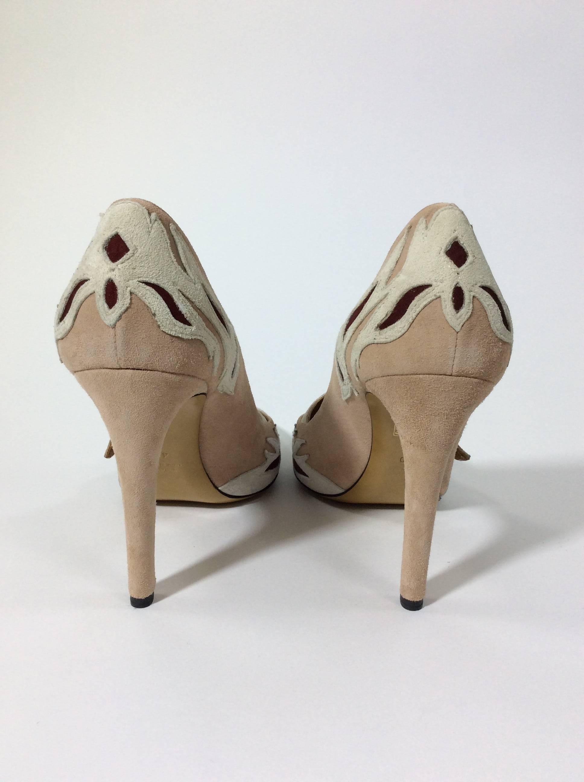 Isabel Marant Pink Suede Kylie Pump In Excellent Condition In Narberth, PA