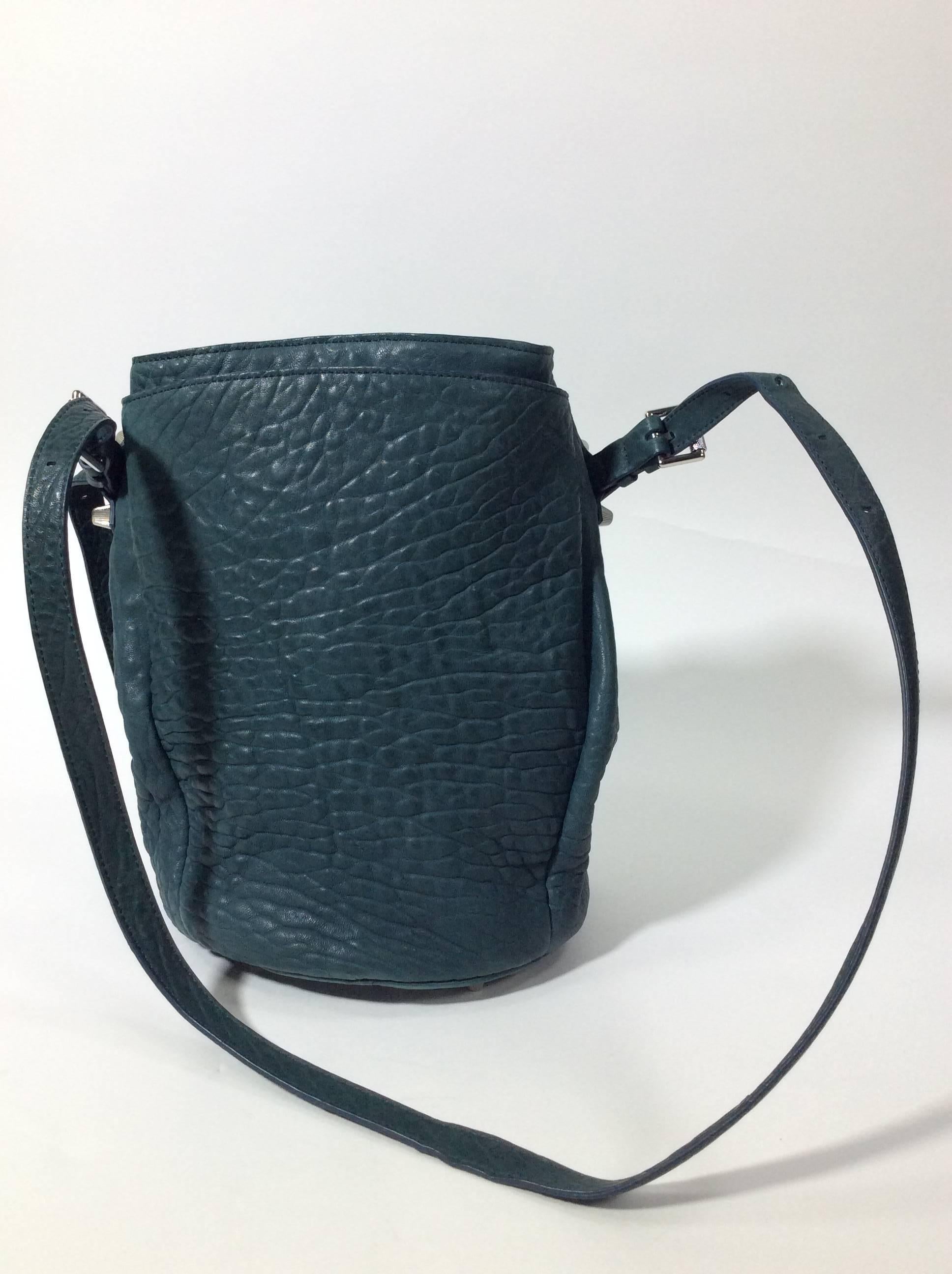 Black Alexander Wang Teal Bucket Bag with Studs