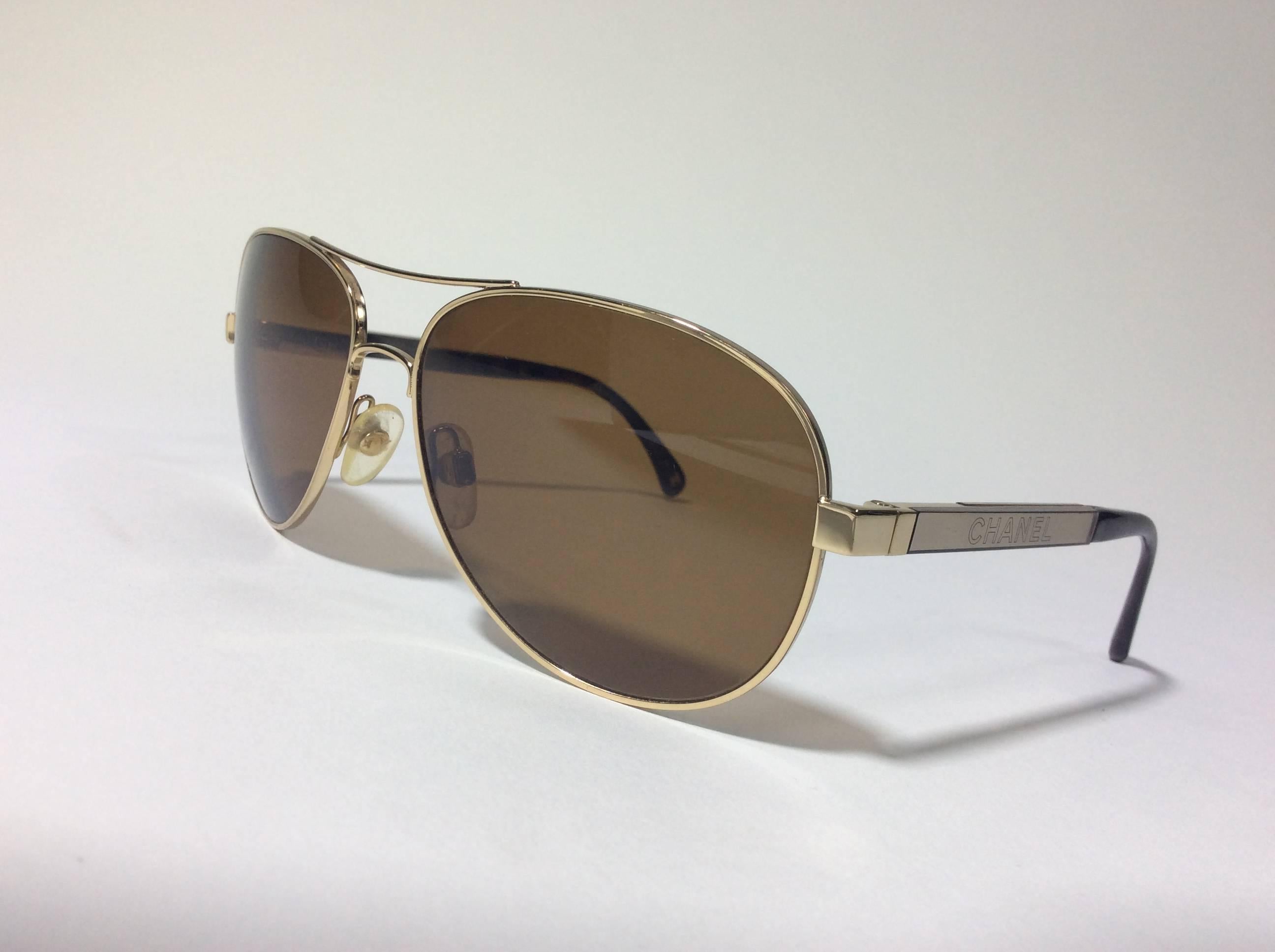 Chanel Gold Aviators 1