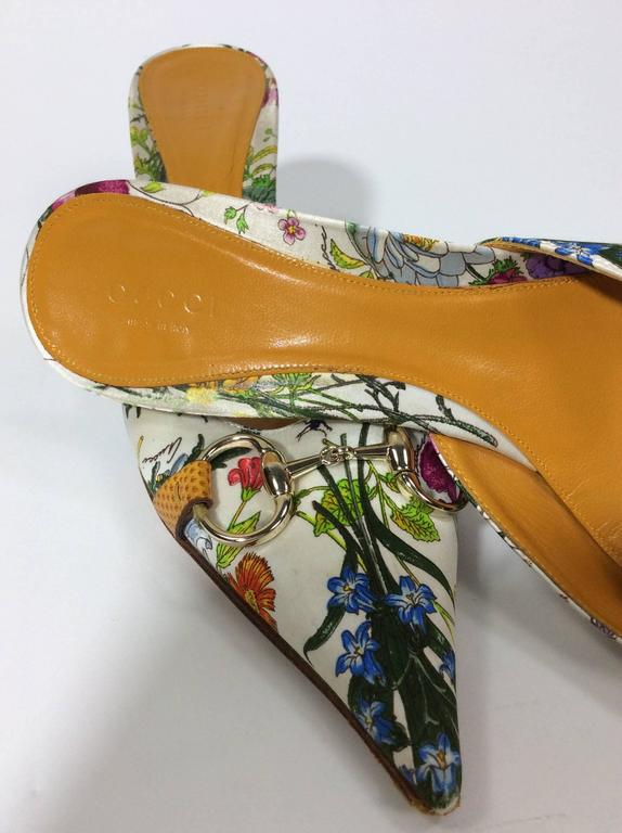 Gucci Satin Floral Slides For Sale at 1stDibs | gucci floral slides