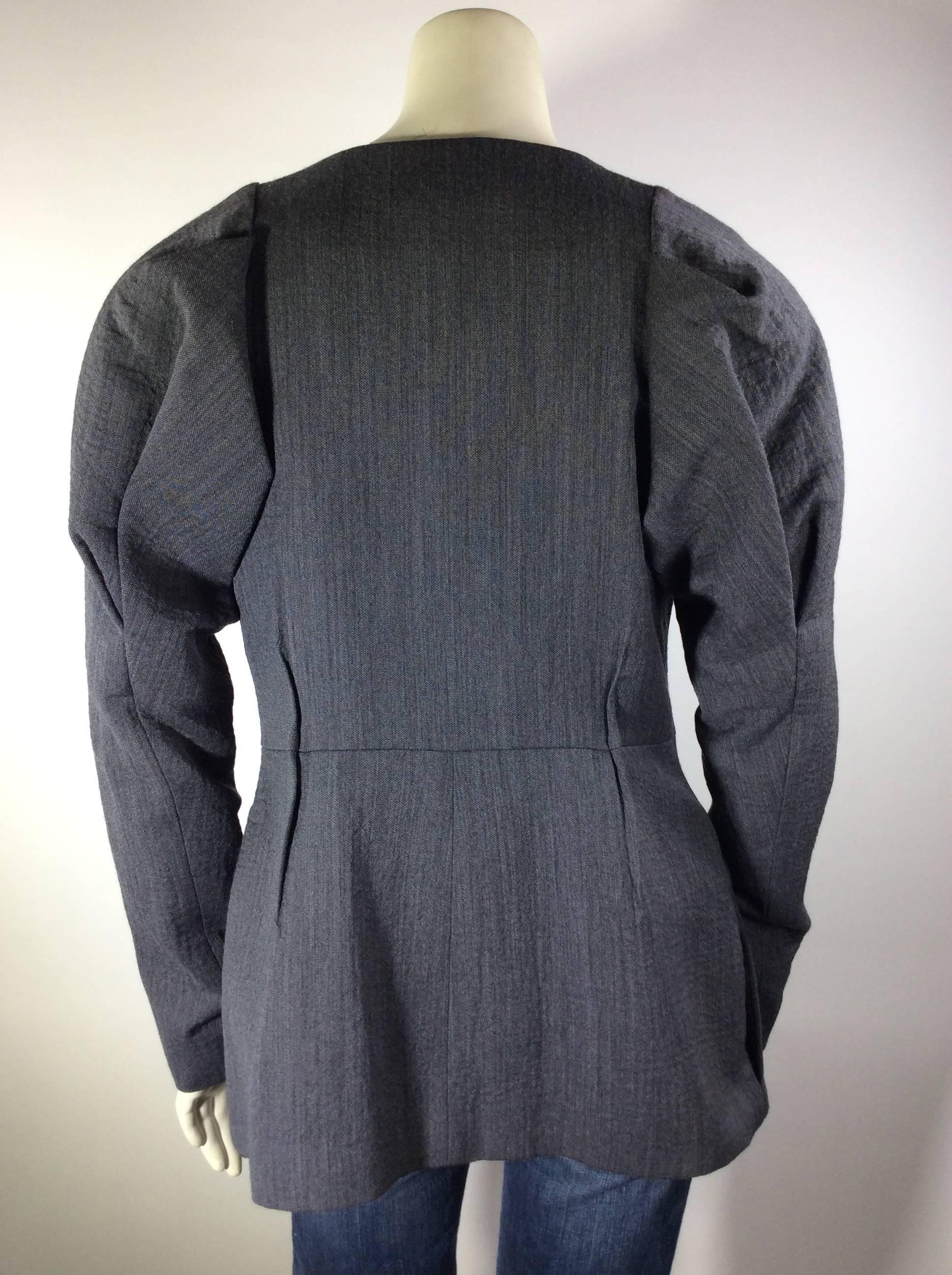 Marni Grey Blazer In Excellent Condition For Sale In Narberth, PA
