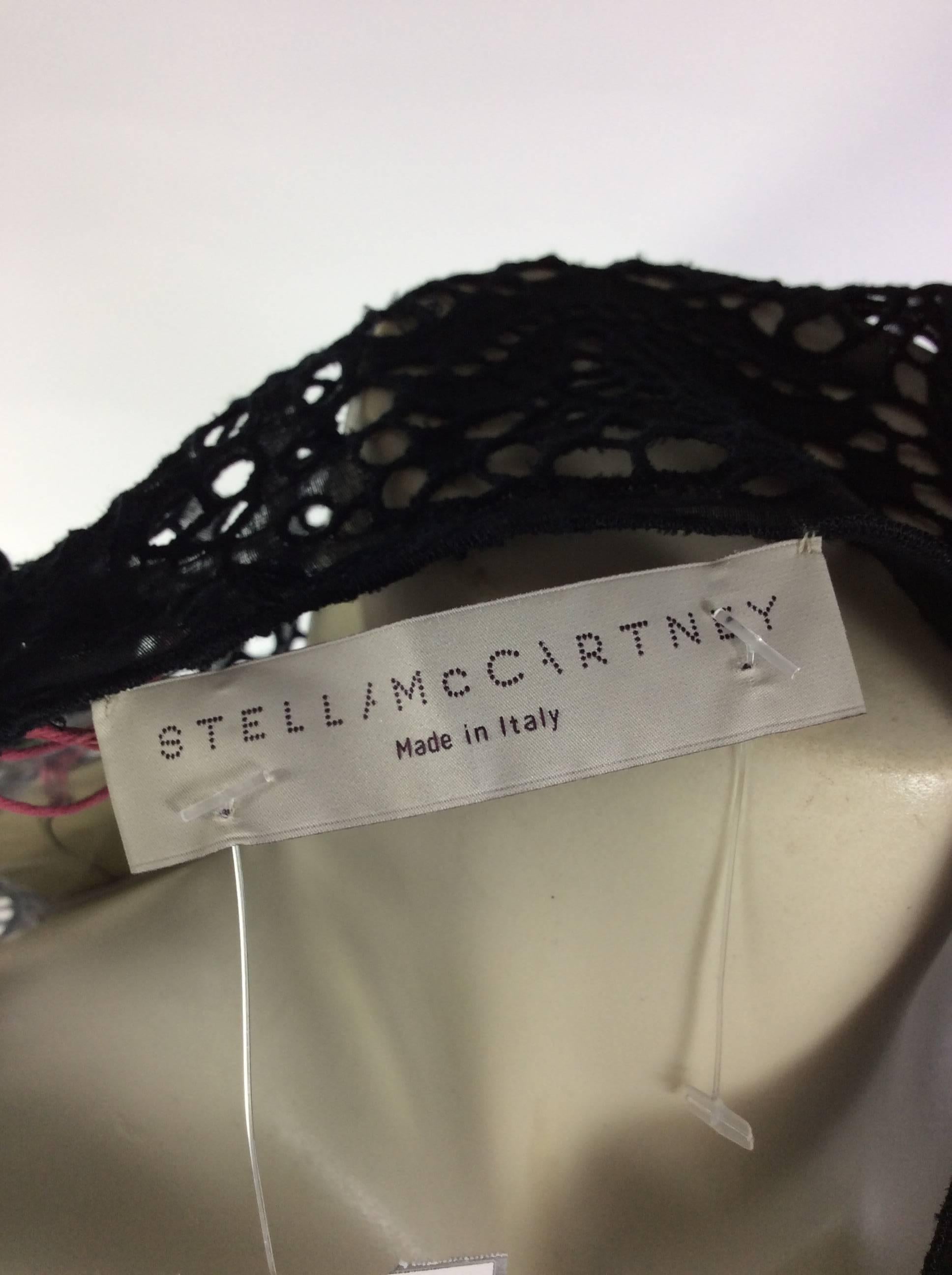 Stella McCartney Black Eyelet Dress For Sale 3