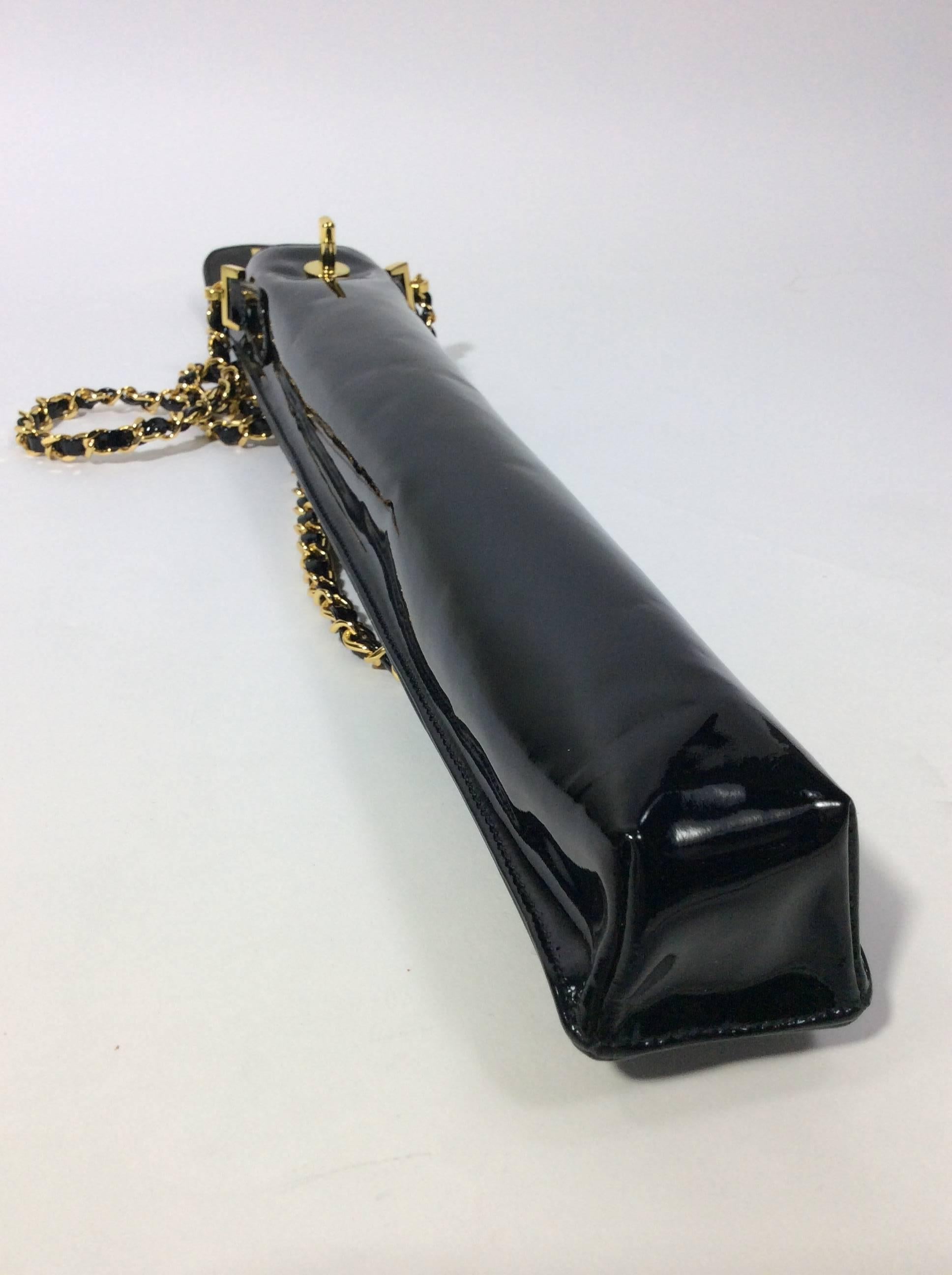 Chanel Black Patent Leather Umbrella Carrier 1