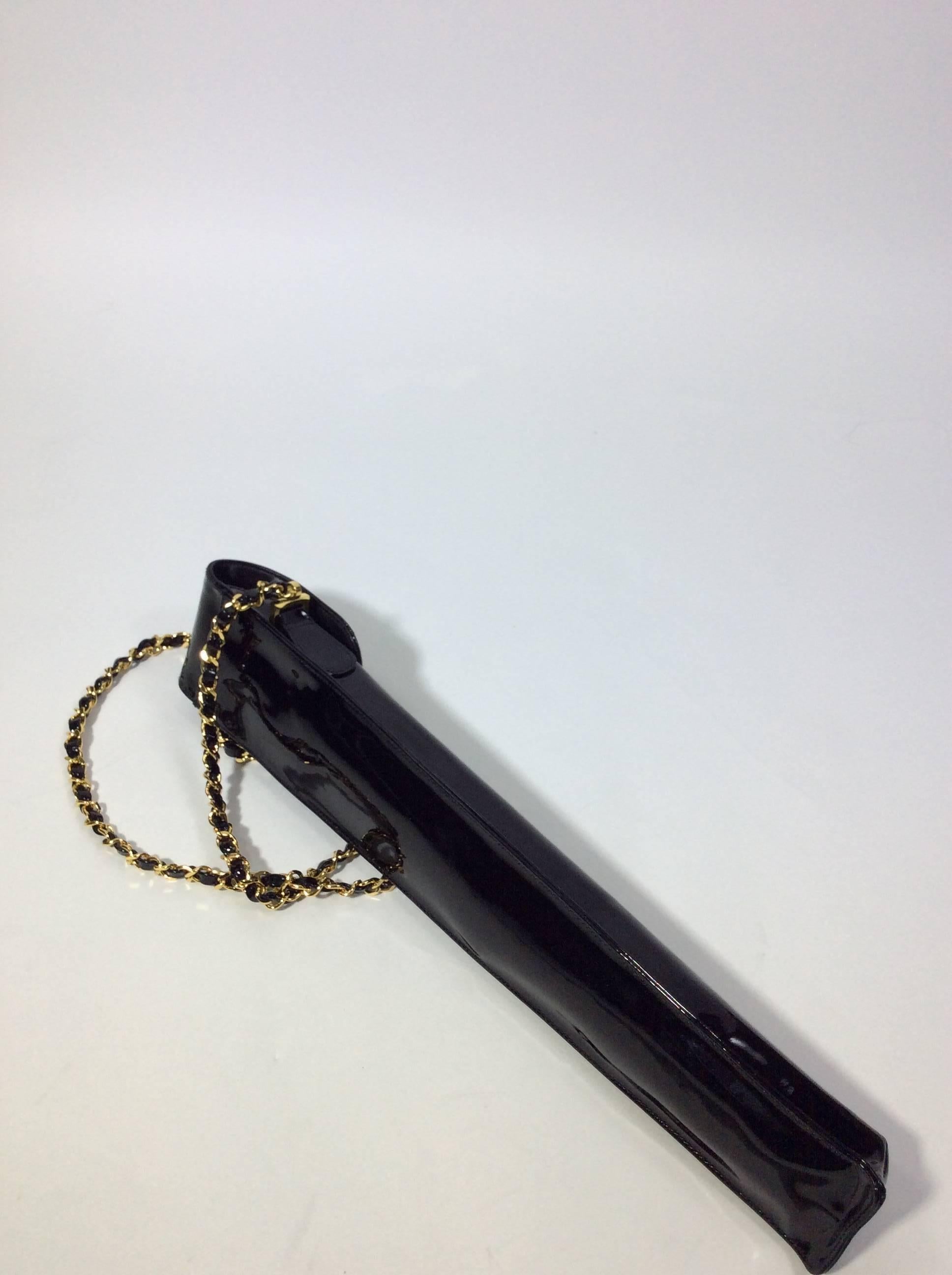 Women's Chanel Black Patent Leather Umbrella Carrier