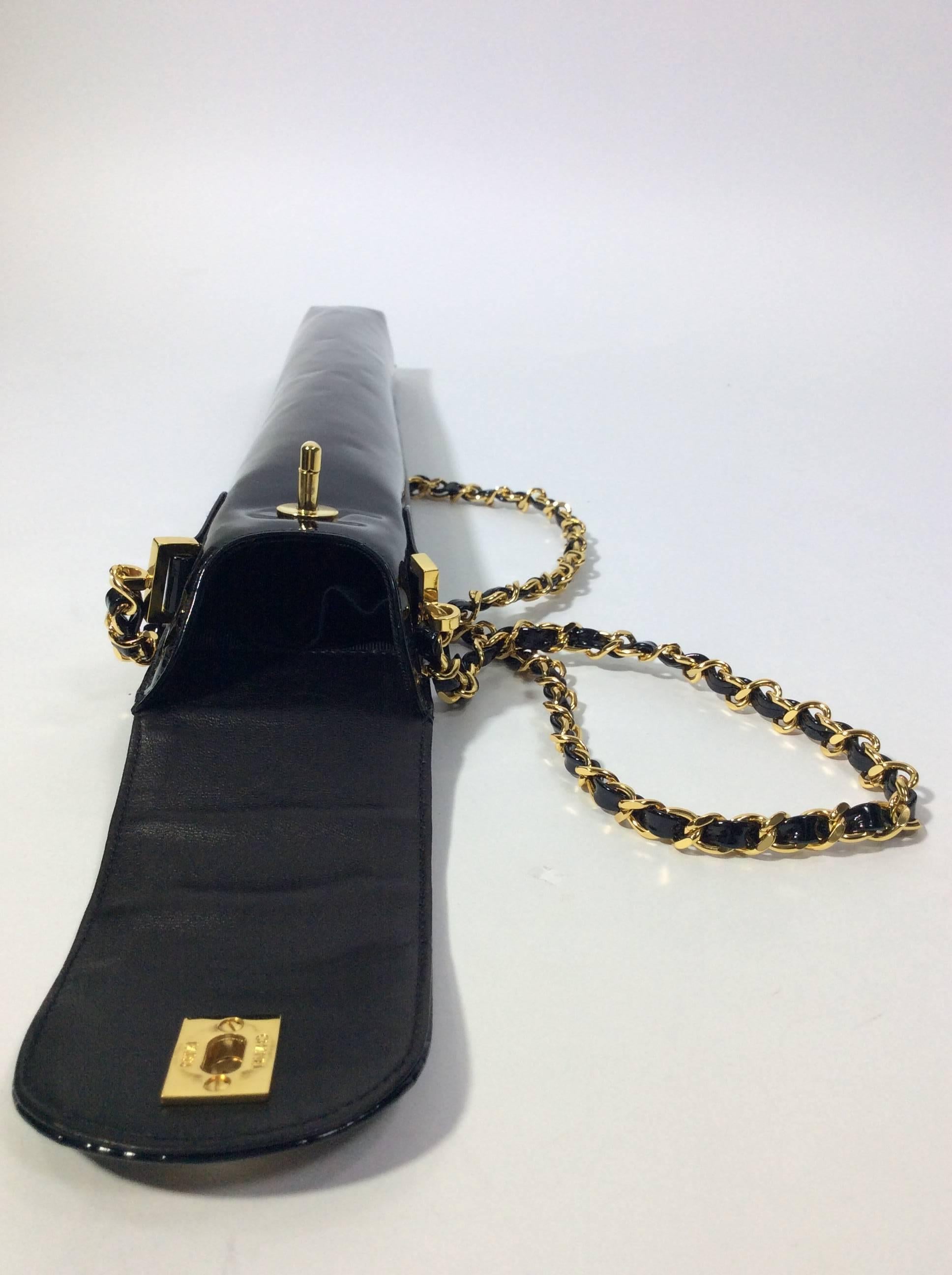 Chanel Black Patent Leather Umbrella Carrier 5