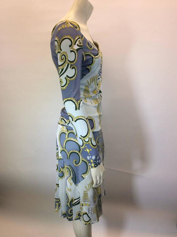 Emilio Pucci Beautiful Two Piece Graphic Print Blouse and Matching ...