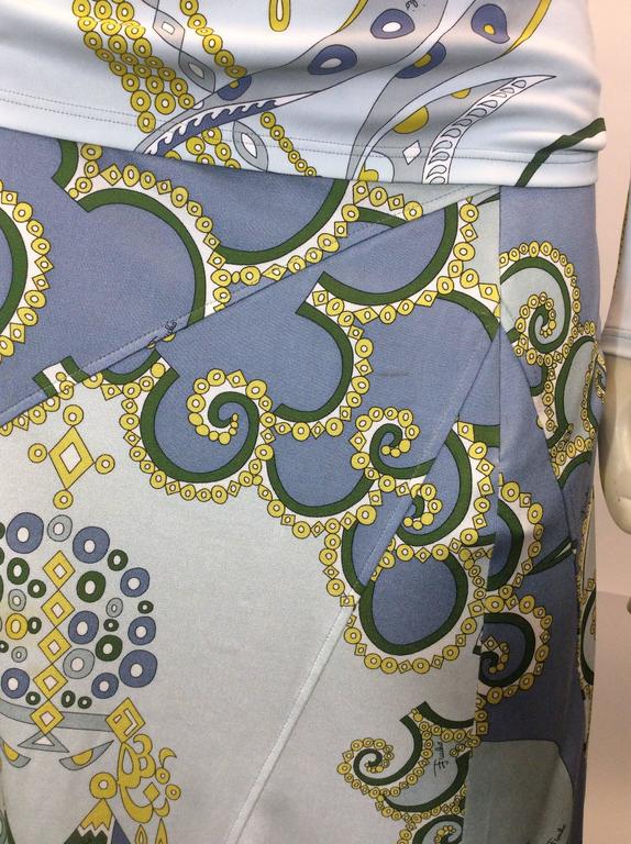 Emilio Pucci Beautiful Two Piece Graphic Print Blouse and Matching ...