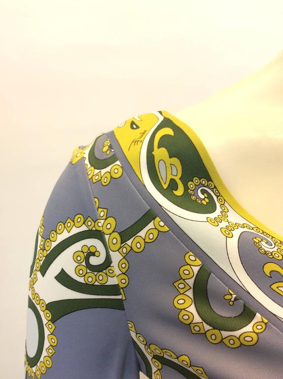 Emilio Pucci Beautiful Two Piece Graphic Print Blouse and Matching ...