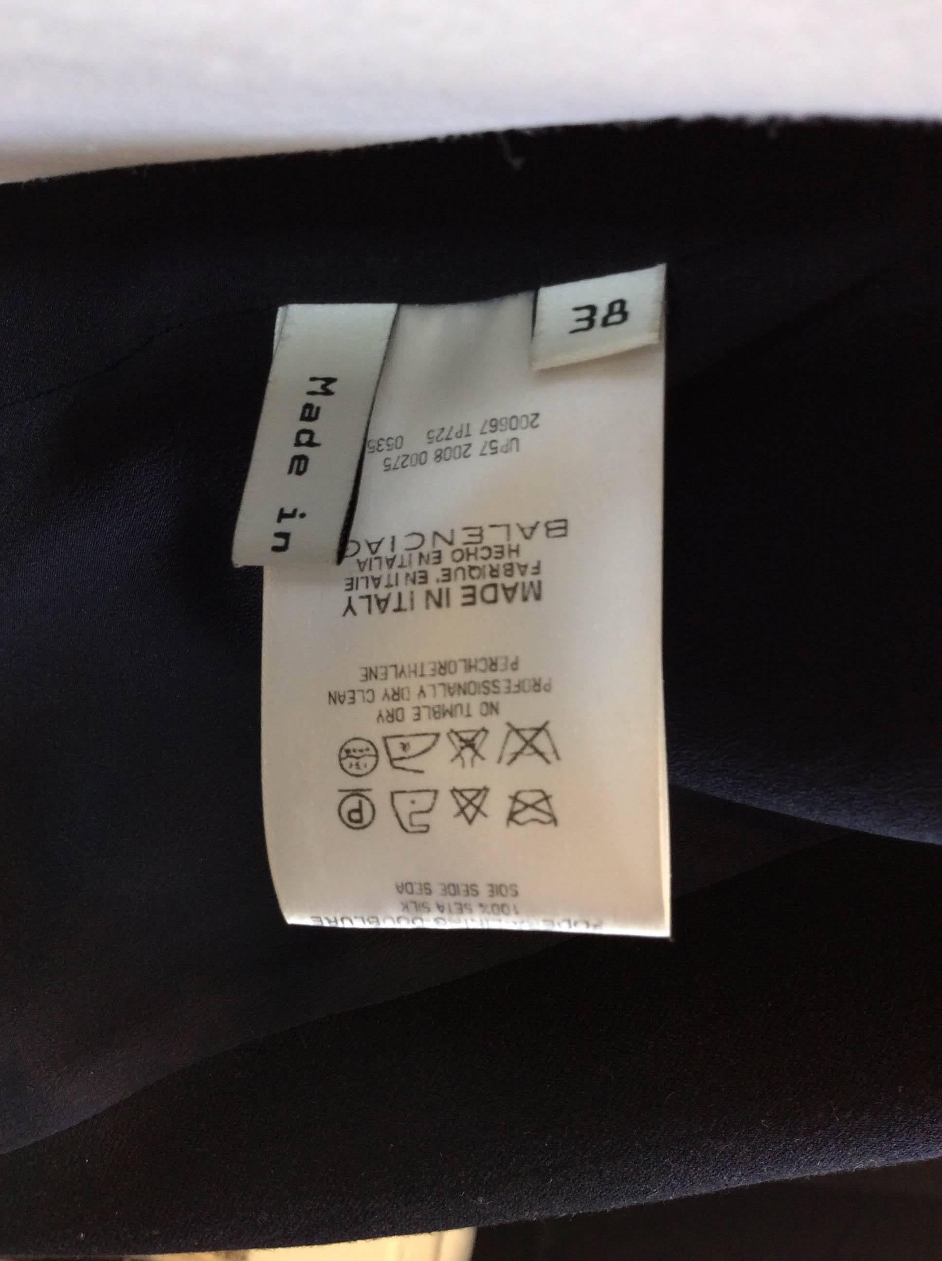 Balenciaga Black Two-Piece Skirt/Jacket Suit Set For Sale 1