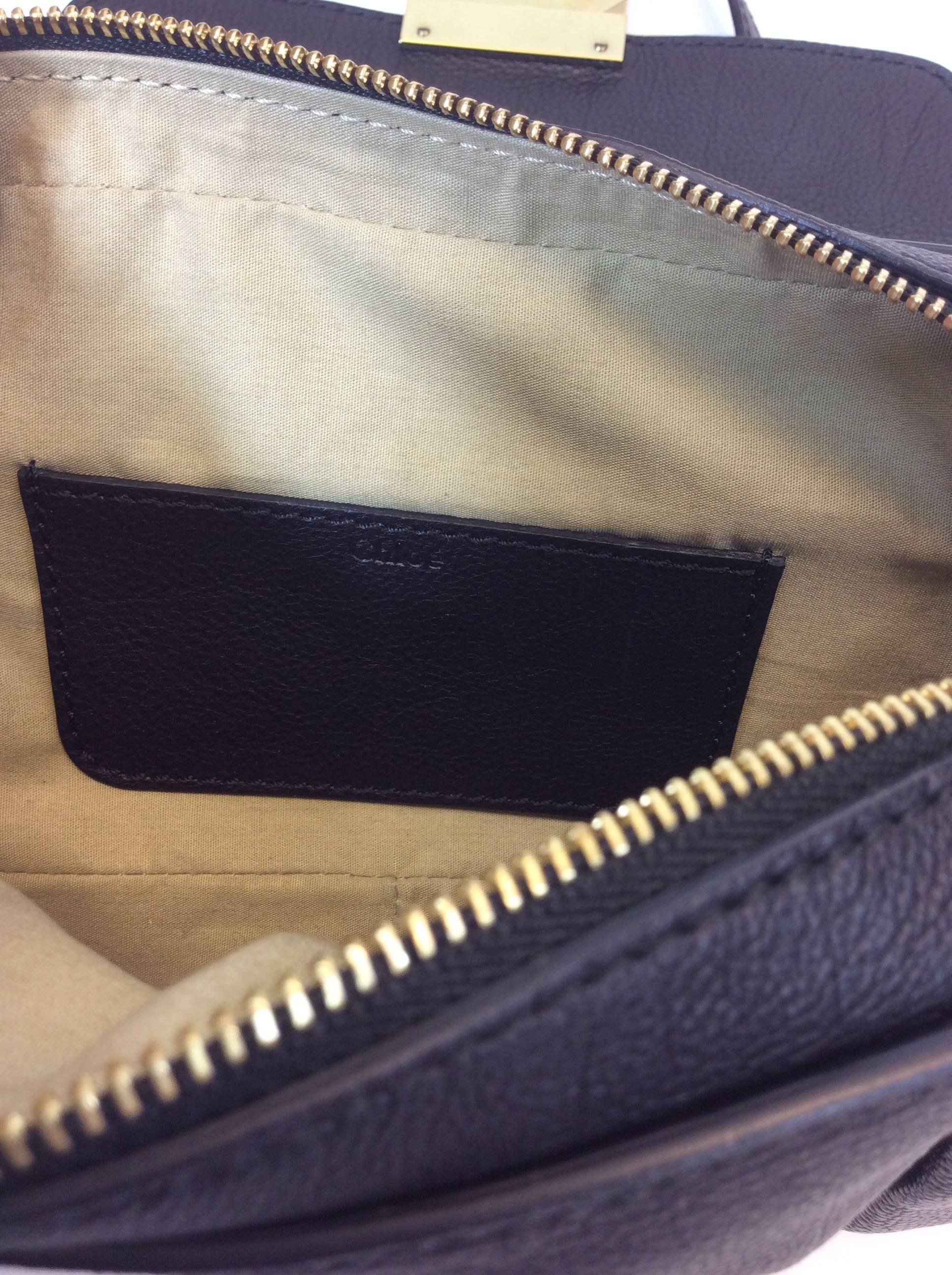 Chloe Black Leather Mini Elsie Crossbody Trousse Bag 4