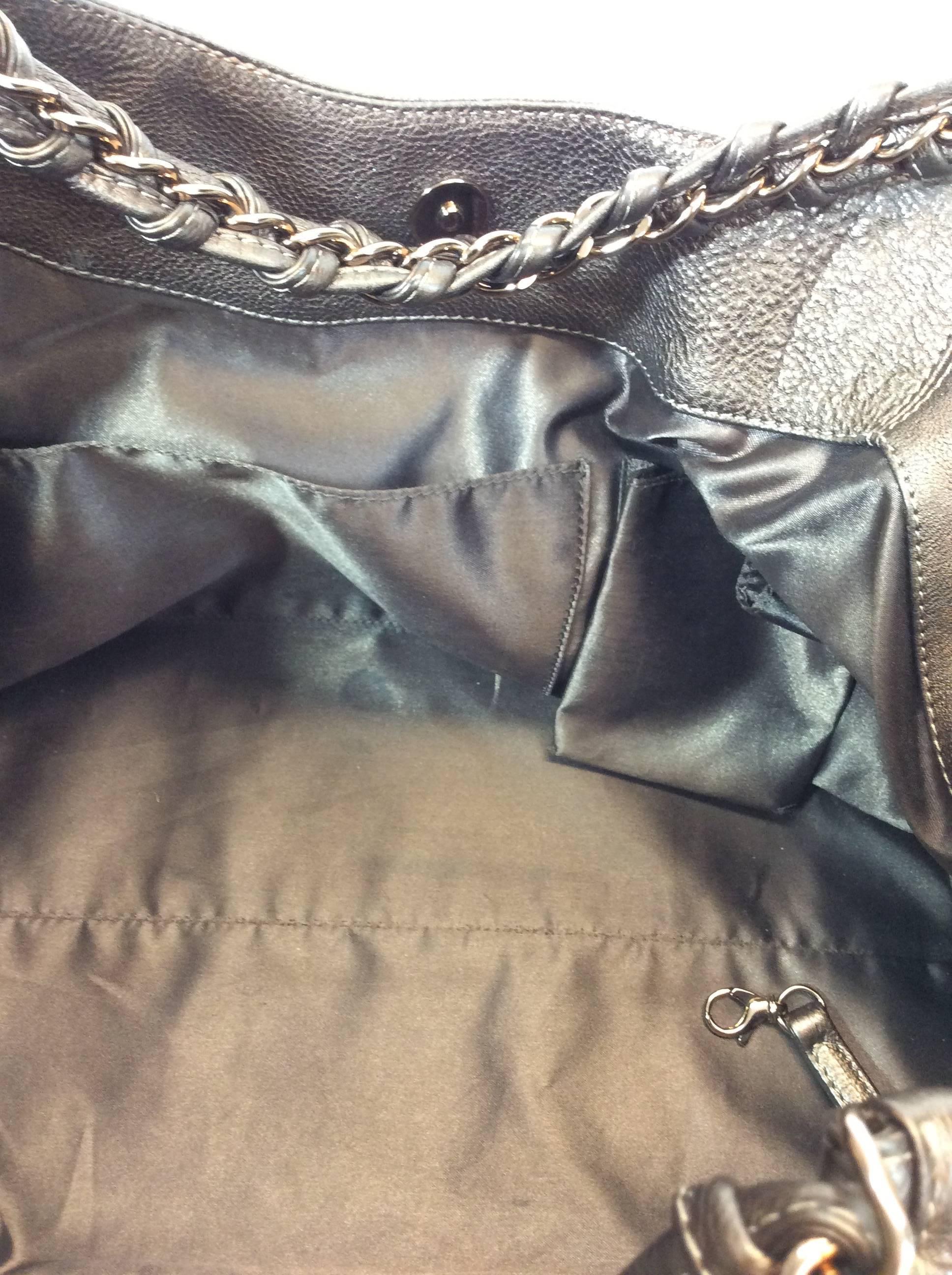 Chanel Large Copper Leather Shoulder Bag 4