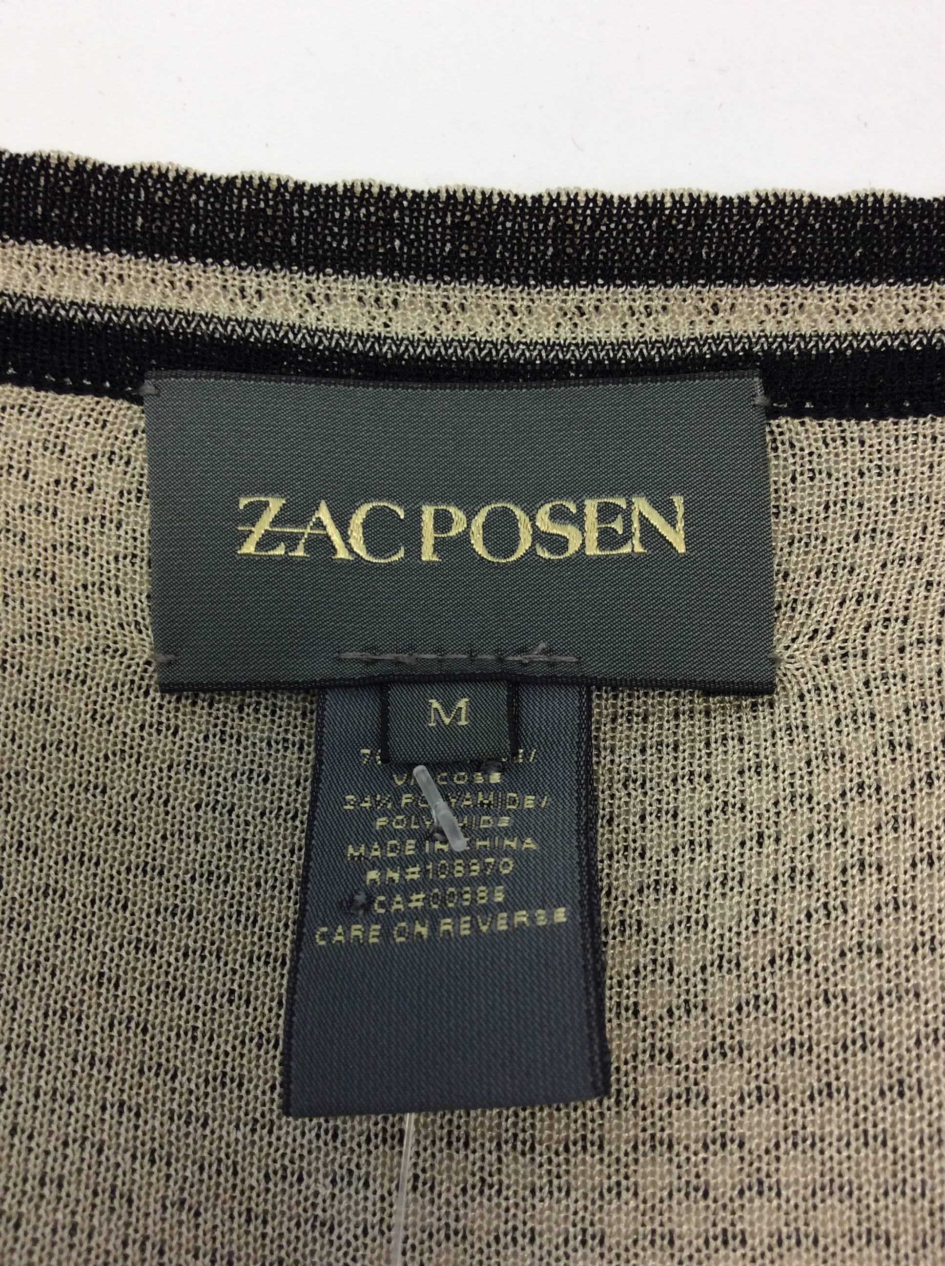 Zac Posen Striped Knit Dress and Cardigan Set For Sale 1