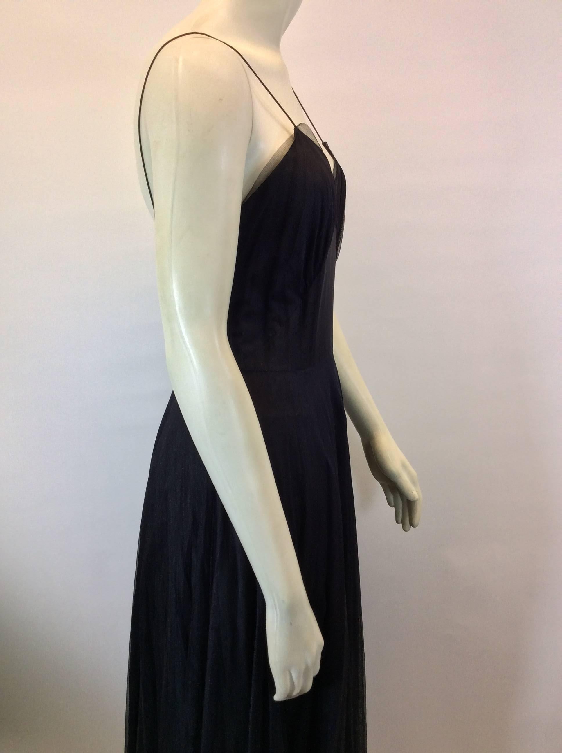 Chloe Black Tulle Evening Dress In New Condition For Sale In Narberth, PA